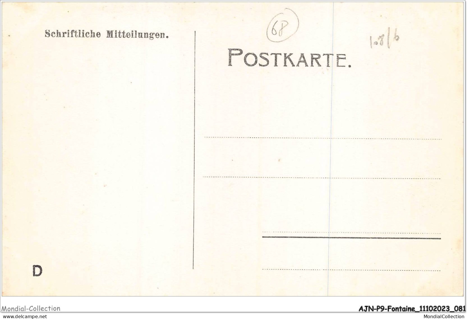 AJNP9-1032 - FONTAINE - Rappoltsweiler - Ribeauvillé - Sonstige & Ohne Zuordnung