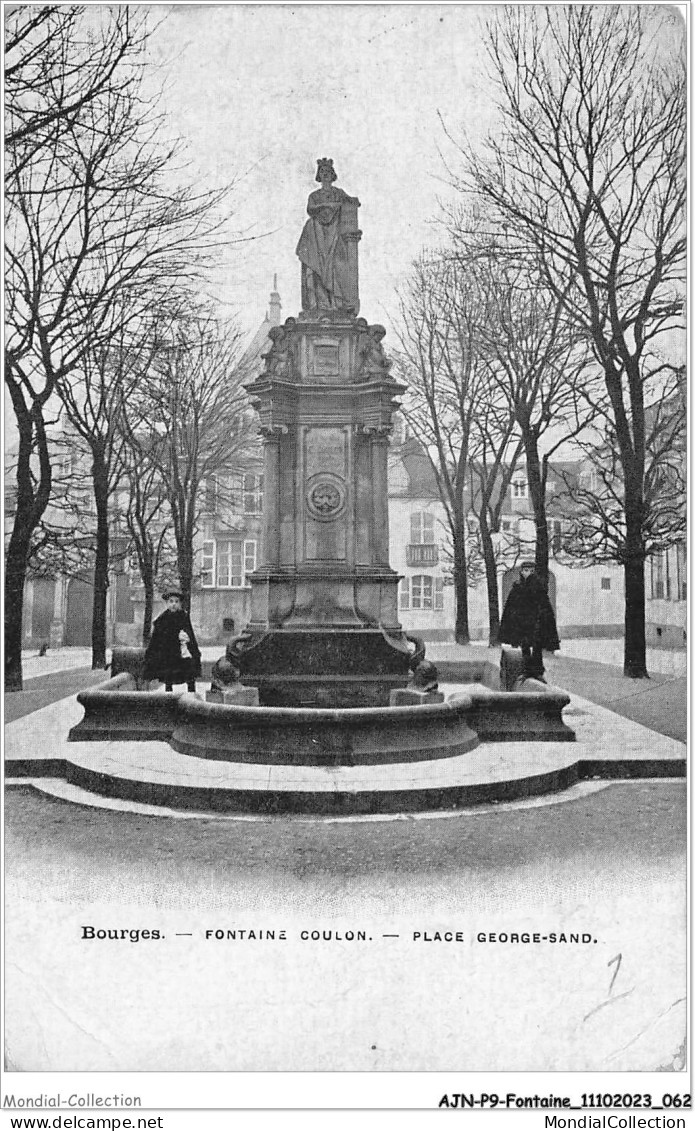AJNP9-1023 - FONTAINE - Bourges - Fontaine Coulon - Place George-sand - Sonstige & Ohne Zuordnung