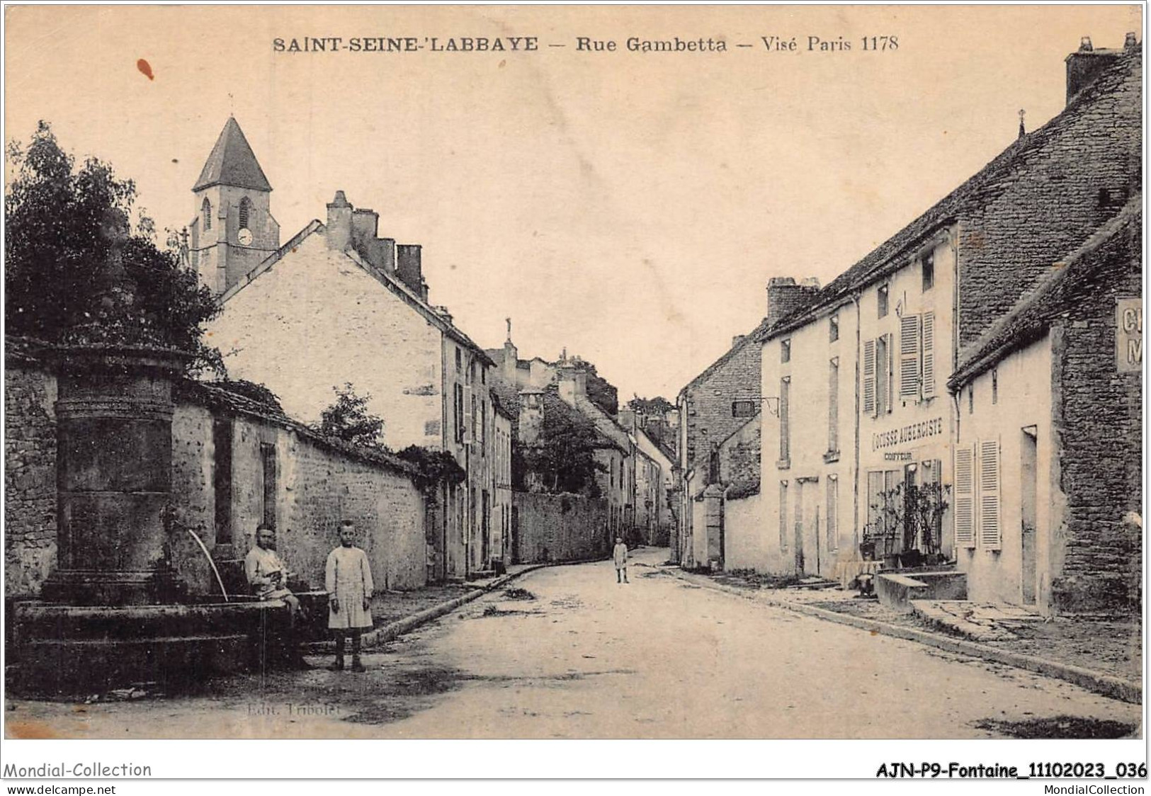 AJNP9-1010 - FONTAINE - Saint-seine-l'abbaye - Rue Gambetta - Autres & Non Classés