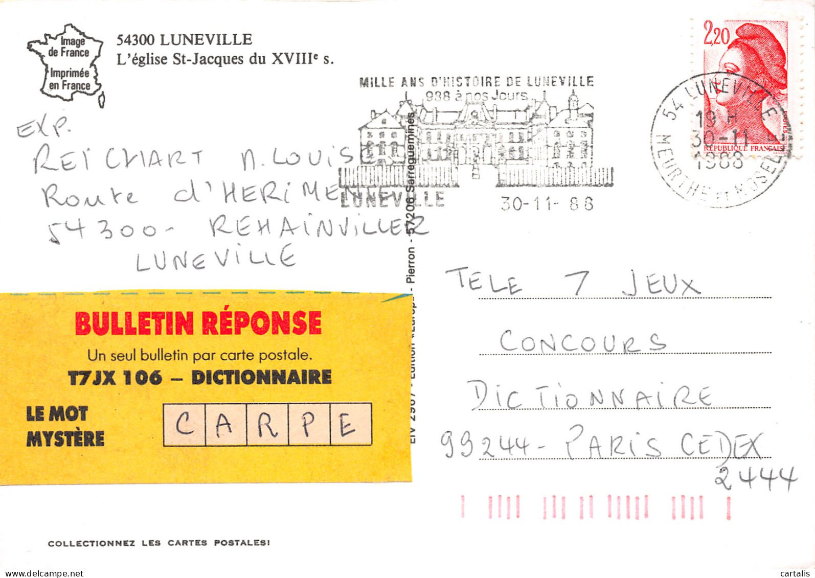 54-LUNEVILLE-N°3806-B/0205 - Luneville