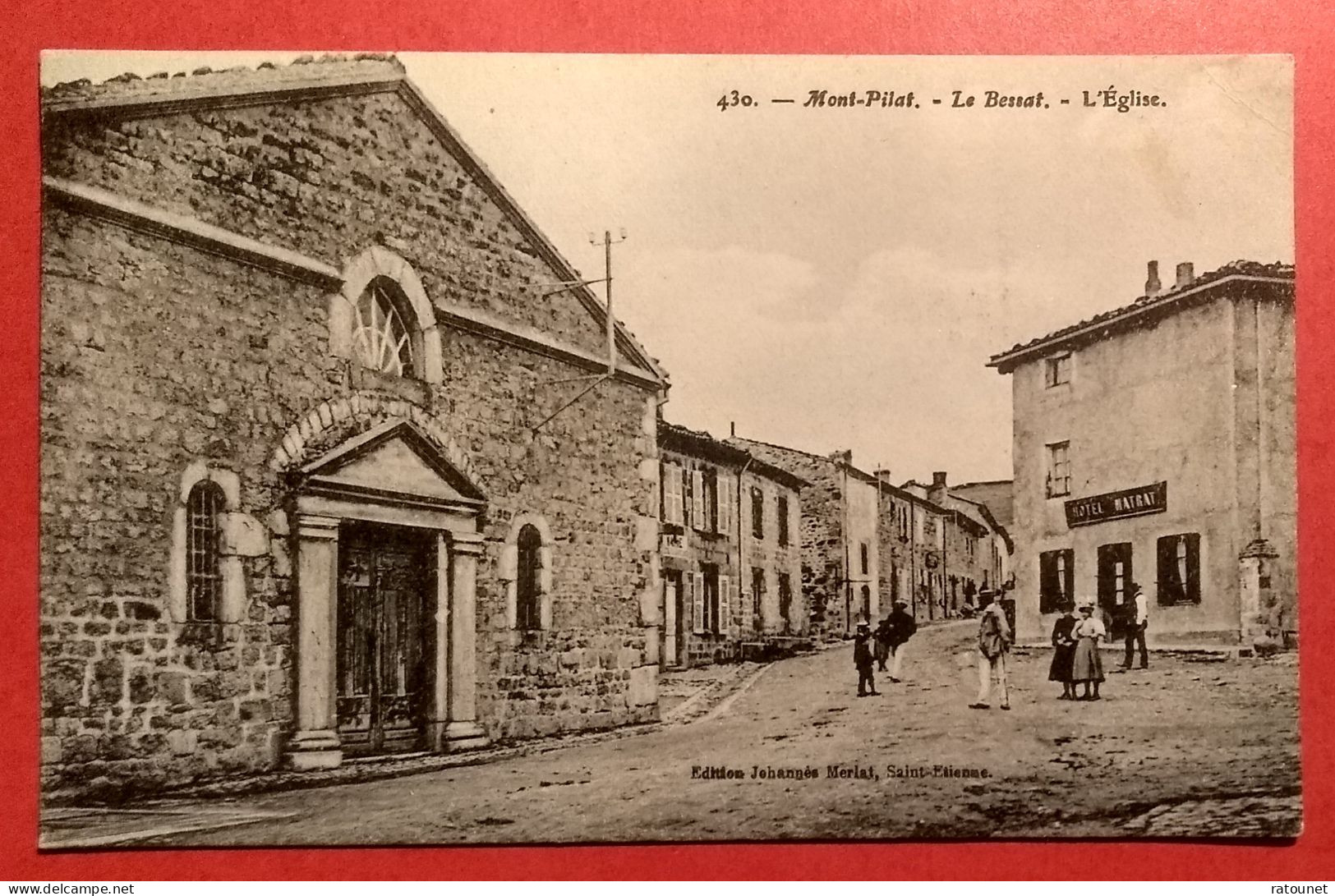 42 - LOIRE - MONT PILAT - LE BESSAT - CPA 430  - L'Eglise - éd Johannès Merlat (St Etienne) - Other & Unclassified