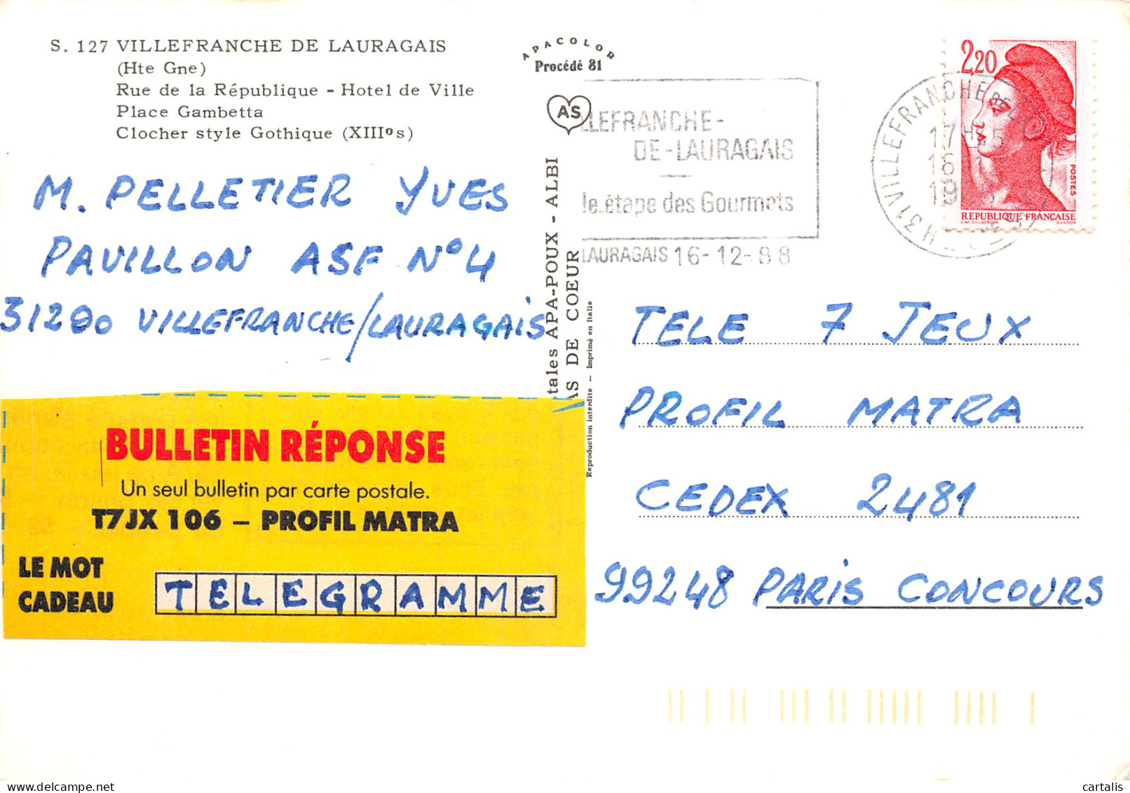 31-VILLEFRANCHE DE LAURAGAIS-N°3806-A/0005 - Other & Unclassified