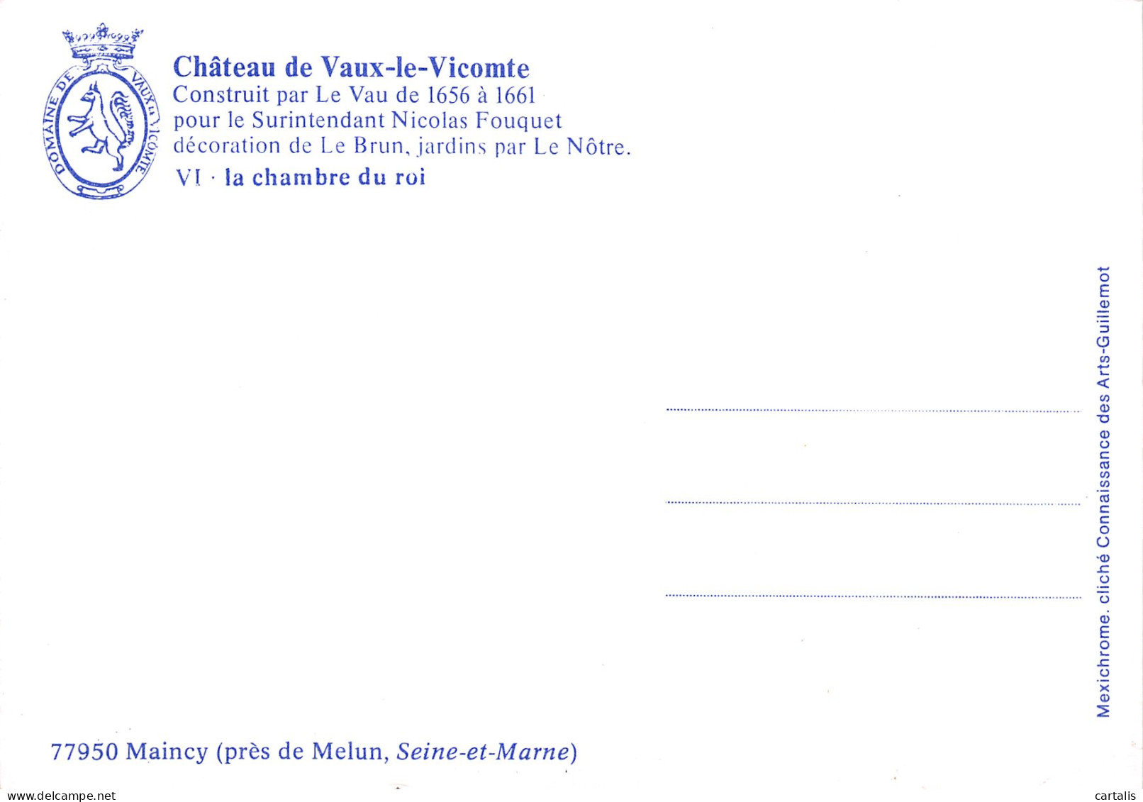 77-VAUX LE VICOMTE-N°3806-D/0289 - Vaux Le Vicomte