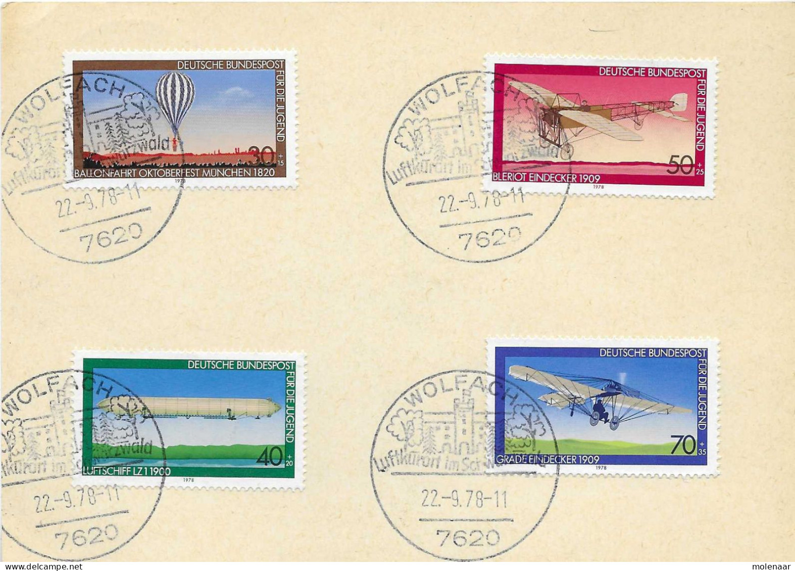 Postzegels > Europa > Duitsland > West-Duitsland > 1970-1979 >kaart Met No. 964-967 (17398) - Brieven En Documenten