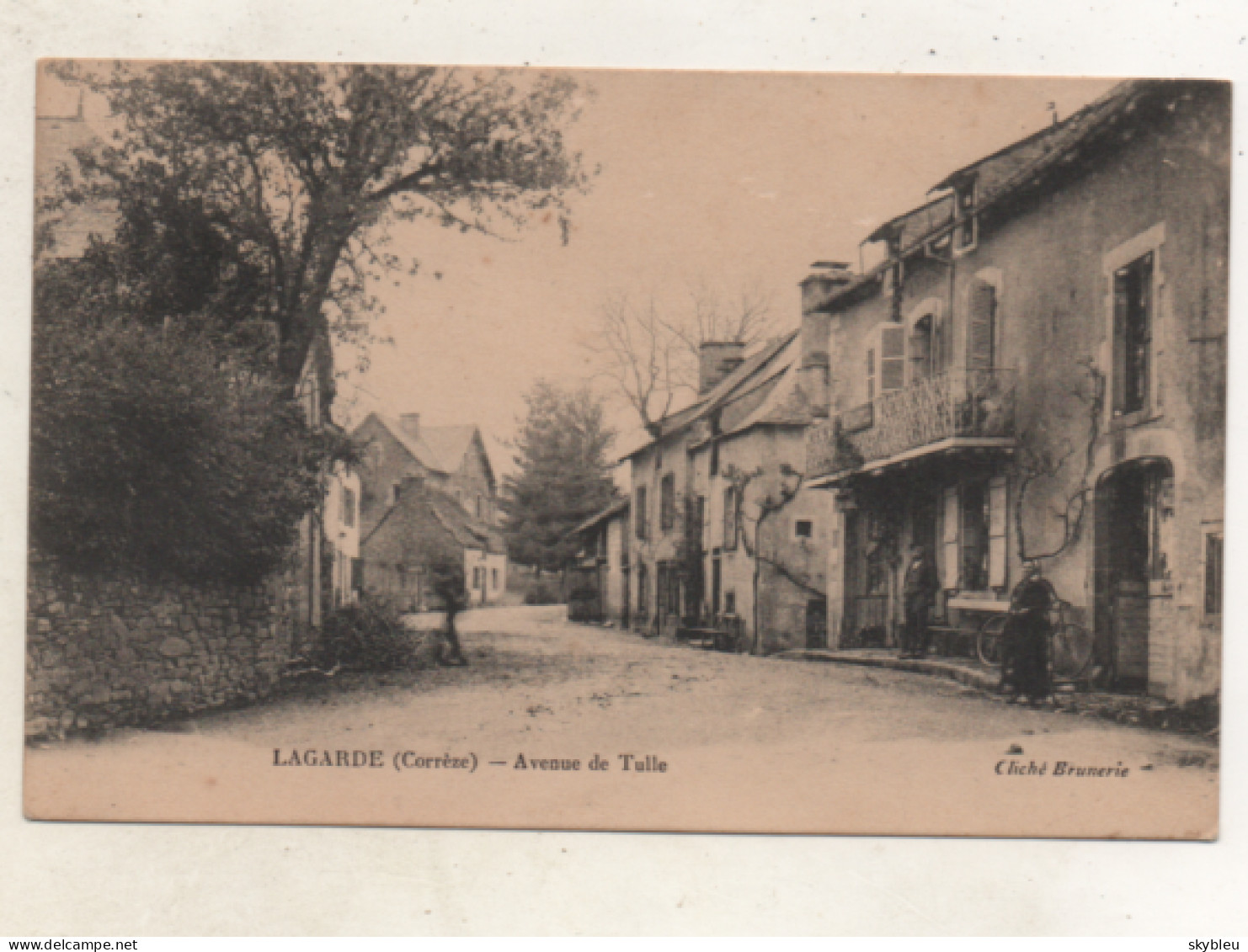 19. CPA - LAGARDE -  Avenue De Tulle -  1917 - - Other & Unclassified