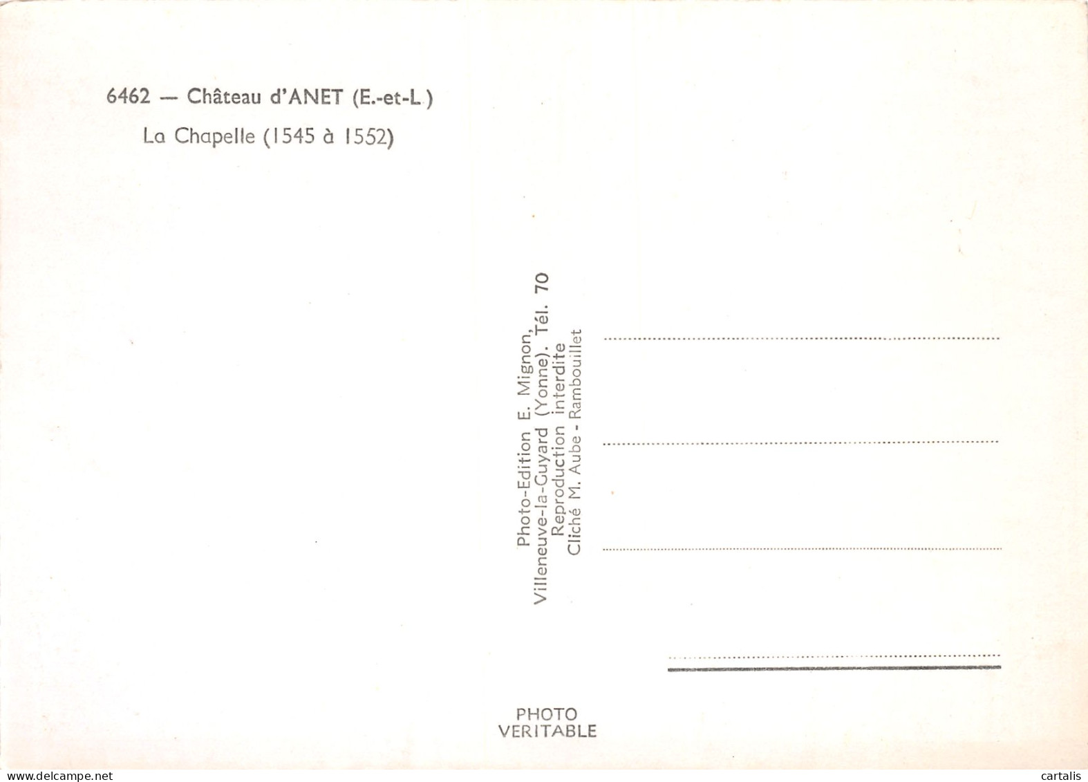 28-CHATEAU D ANET-N°3807-A/0171 - Autres & Non Classés