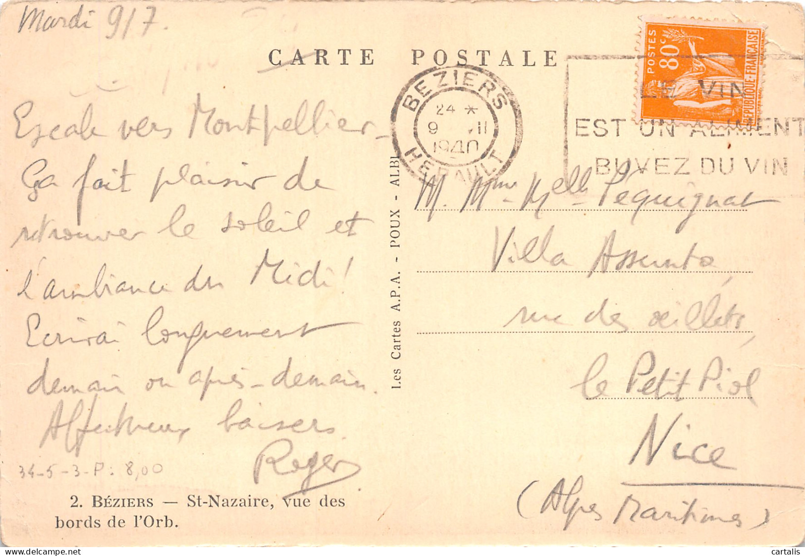 34-BEZIERS-N°3807-D/0191 - Beziers