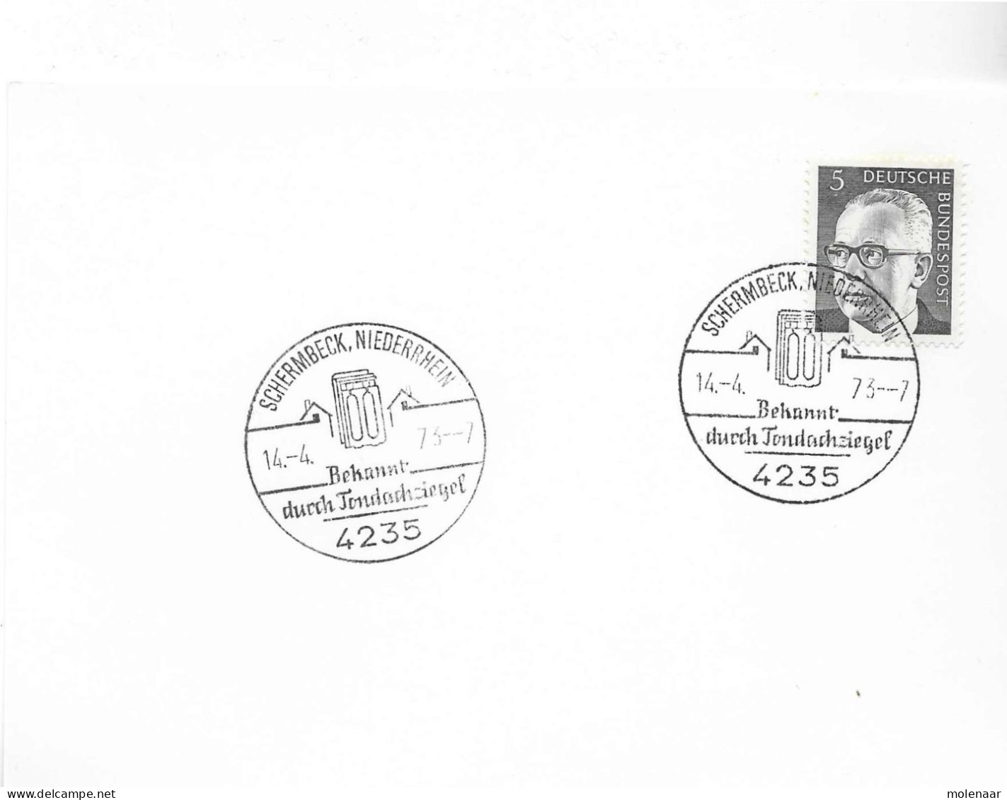 Postzegels > Europa > Duitsland > West-Duitsland > 1970-1979 >kaart Met No. 635 (17399) - Lettres & Documents