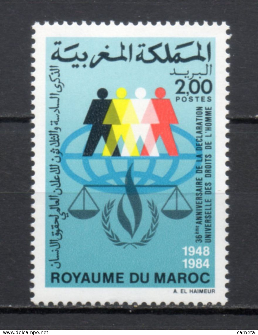 MAROC N°  978   NEUF SANS CHARNIERE  COTE  0.80€   DROITS DE L'HOMME - Marokko (1956-...)