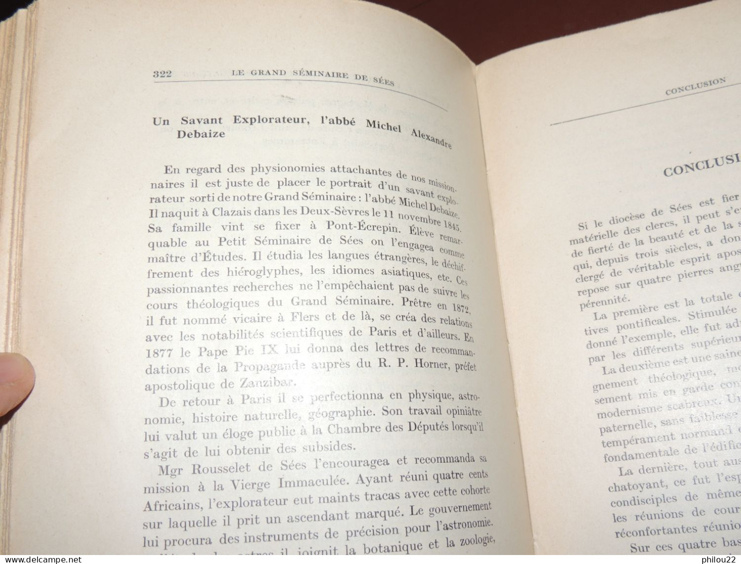 ORNE  NORMANDIE  Abbé TABOURIER - Le Grand Séminaire De Sées  1953  Envoi - Sin Clasificación