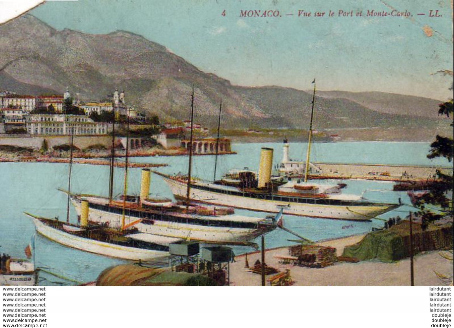 PAQUEBOTS  MONACO  Vue Sur Le Port Et Monte- Carlo  ... - Dampfer