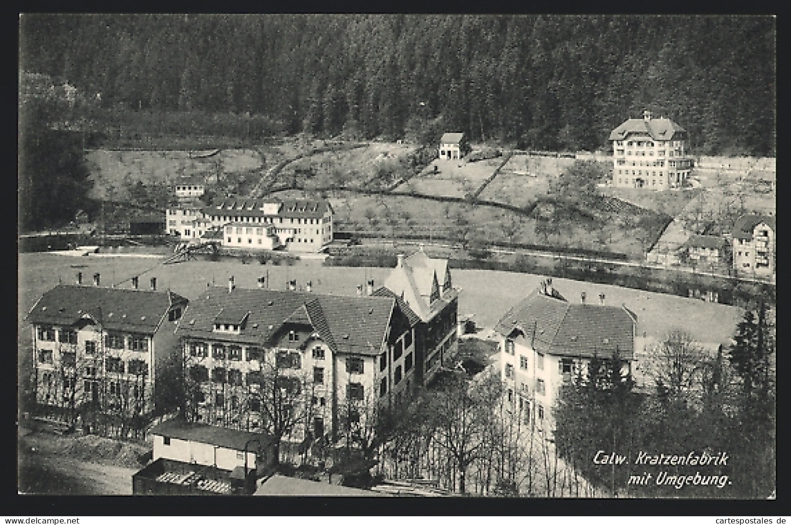 AK Calw, Die Kratzenfabrik Und Umgebung  - Calw