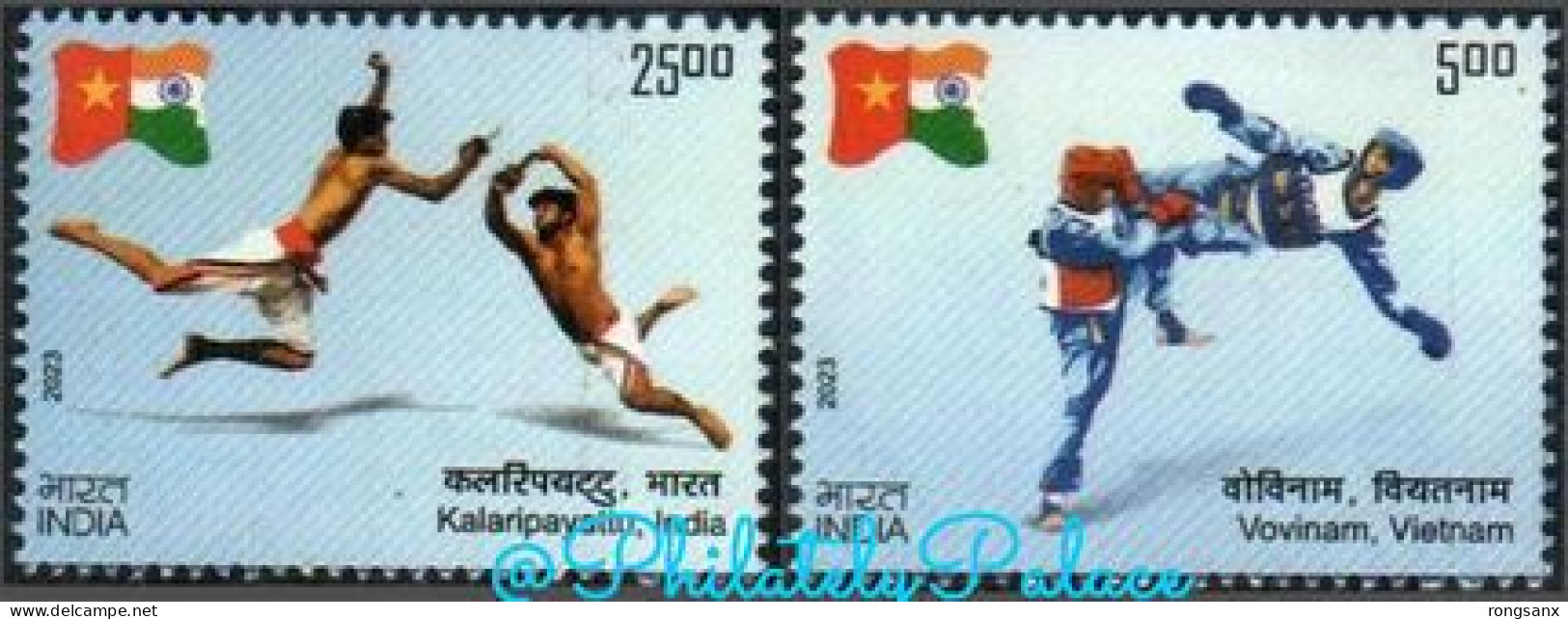 2023 INDIA -VIETNAM JOINT Tae Kwon Do STAMP 2V - Joint Issues