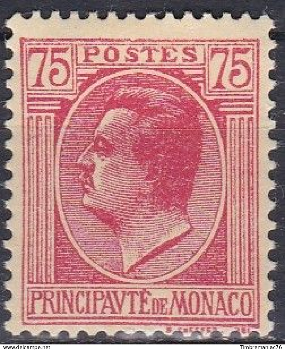 Monaco TUC 1924-33 YT 91 Neuf - Nuevos