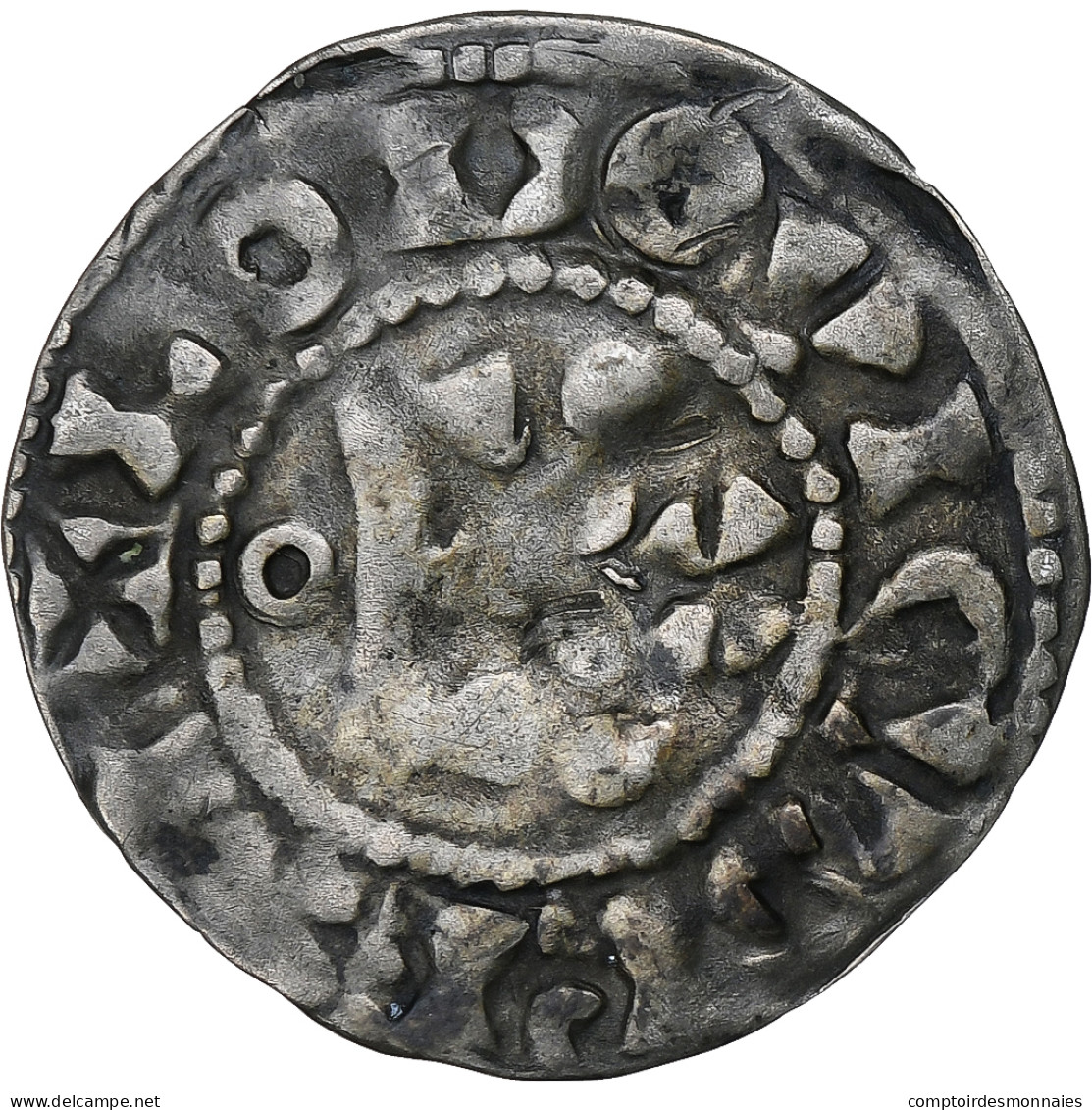 France, Louis VI, Denier, 1108-1137, Étampes, Billon, TTB, Duplessy:100 - 1108-1137 Louis VI The Fat