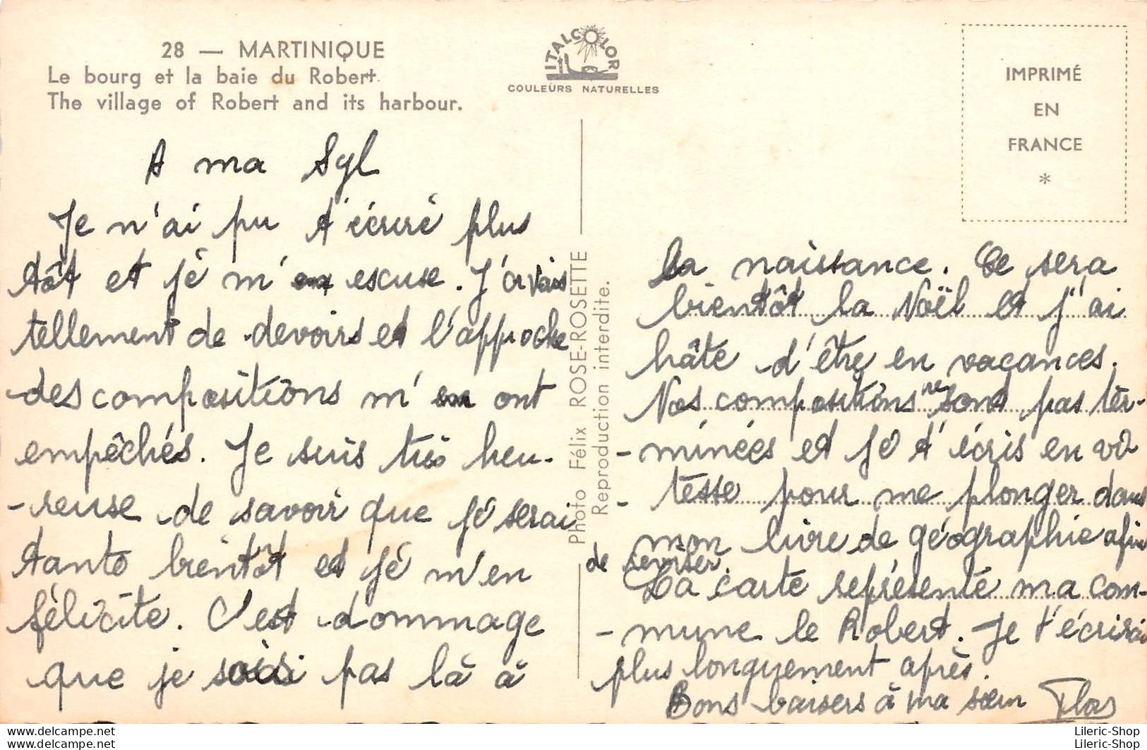 [97]  MARTINIQUE - Le Bourg Et La Baie Du Robert -  Cpsm ± 1960  ( ͡♥ ͜ʖ ͡♥) ♥ - Other & Unclassified