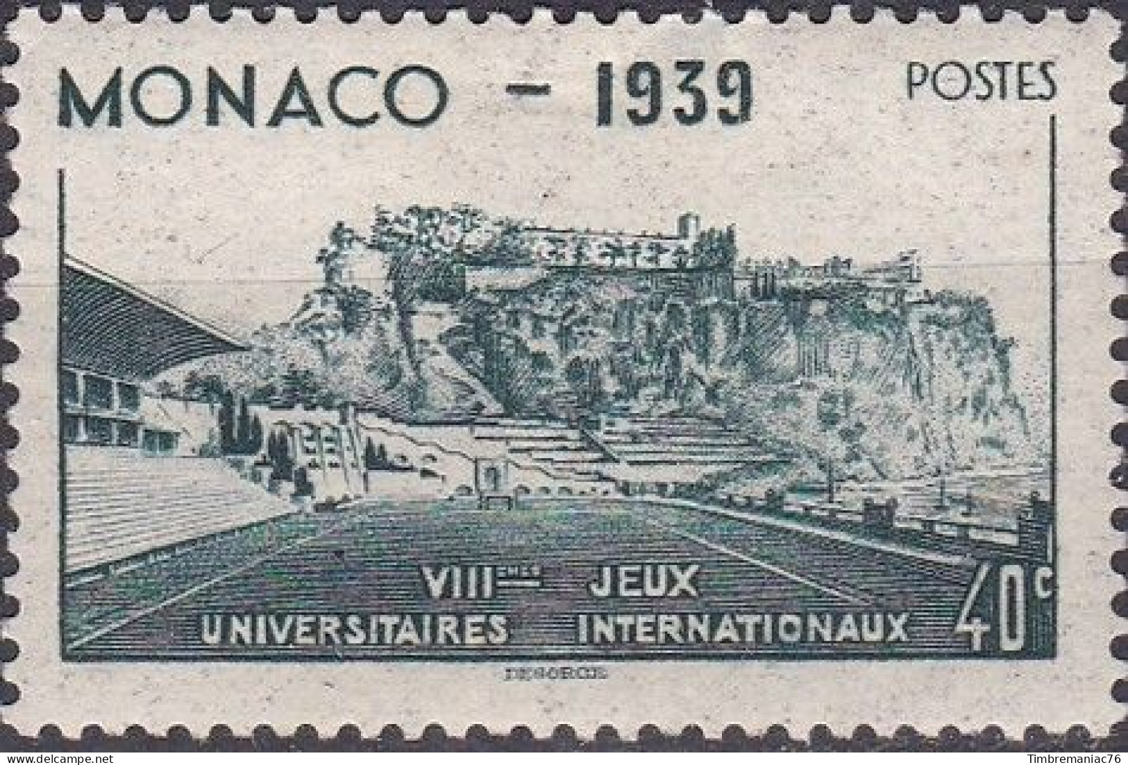 Monaco TUC 1939 YT 195 Neuf - Usati
