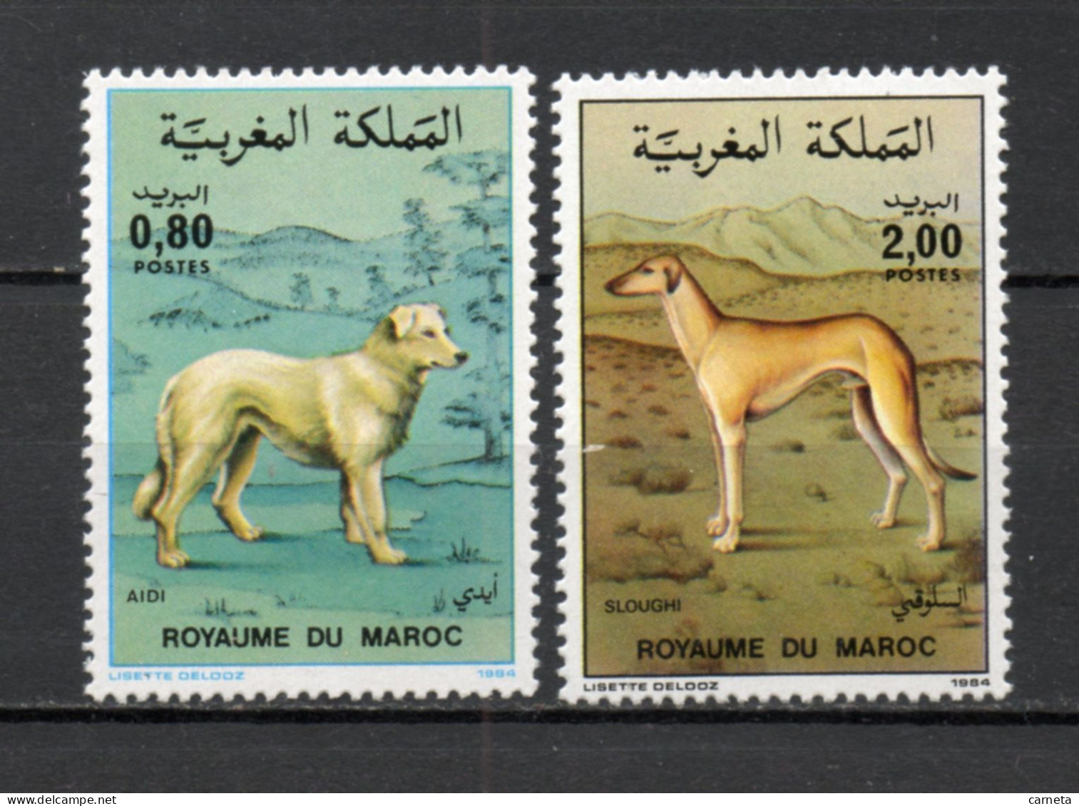 MAROC N°  979 + 980    NEUFS SANS CHARNIERE  COTE 4.50€    CHIEN ANIMAUX FAUNE - Marokko (1956-...)