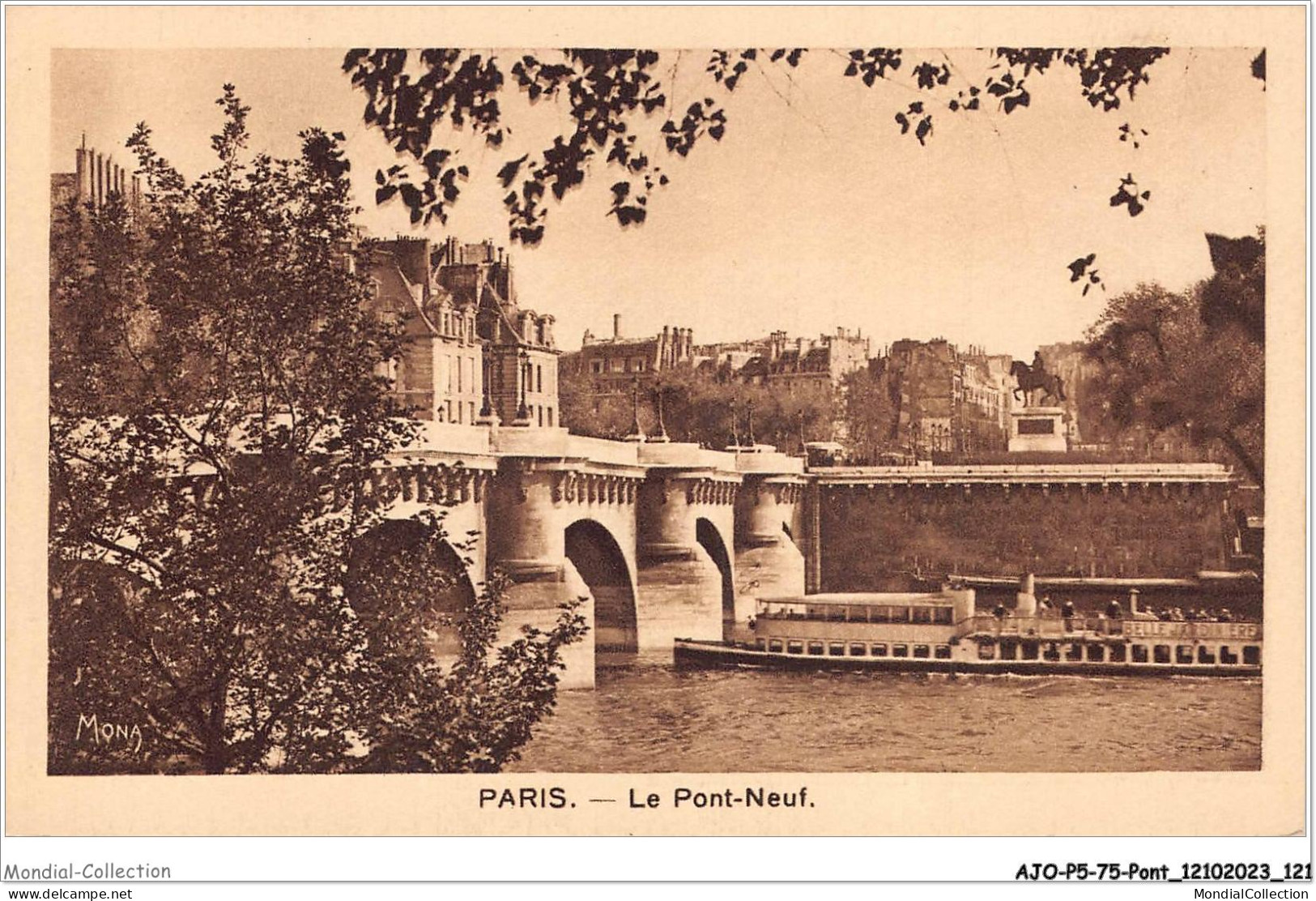 AJOP5-75-0487 - PARIS - PONT - Le Pont-neuf - Ponti