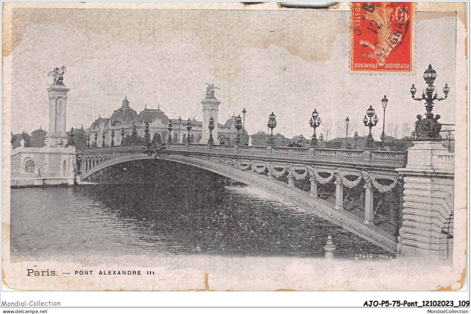 AJOP5-75-0481 - PARIS - PONT - Pont Alexander III - Ponti