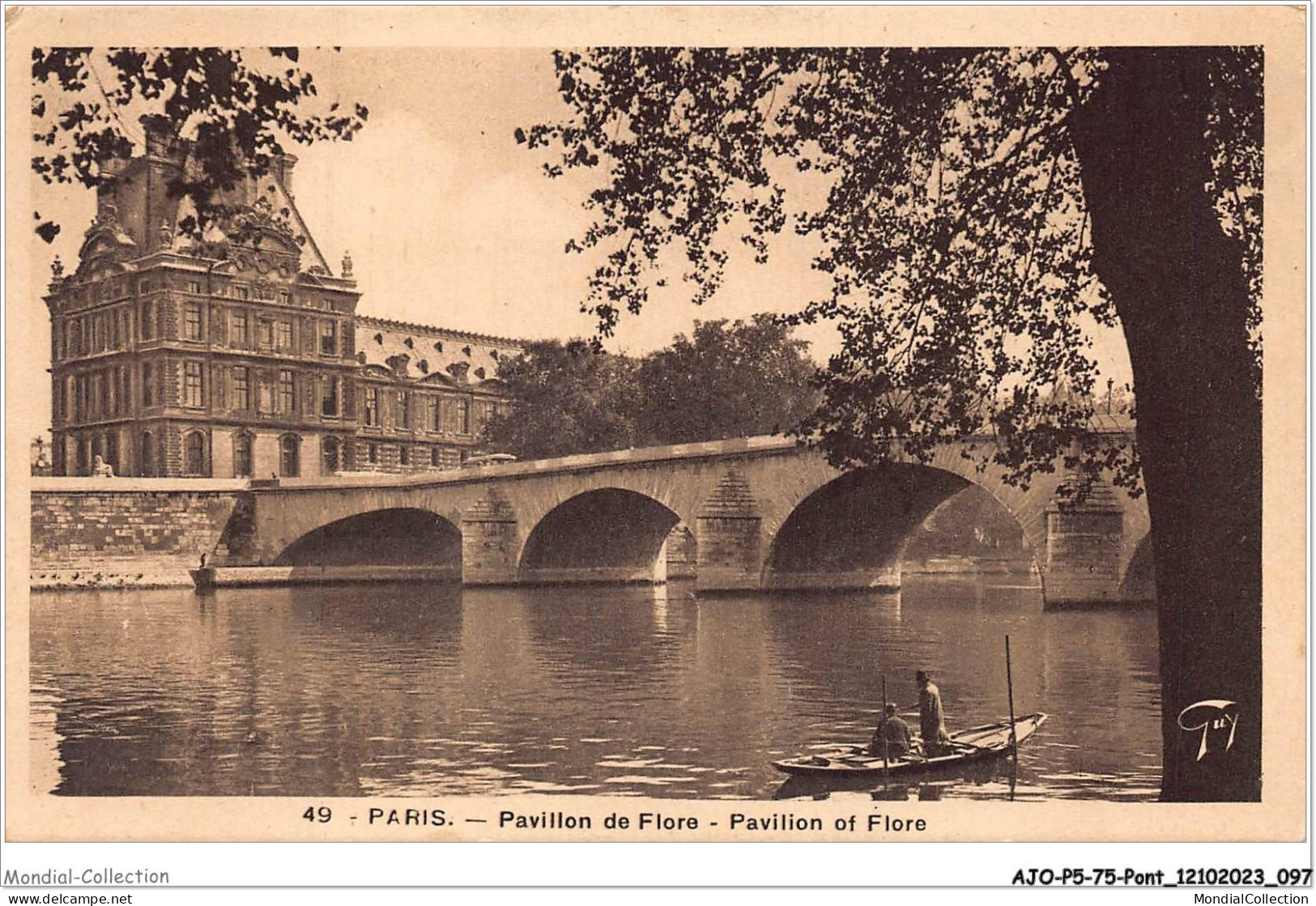 AJOP5-75-0475 - PARIS - PONT - Pavillon De Flore - Pavillon Of Flore - Bruggen