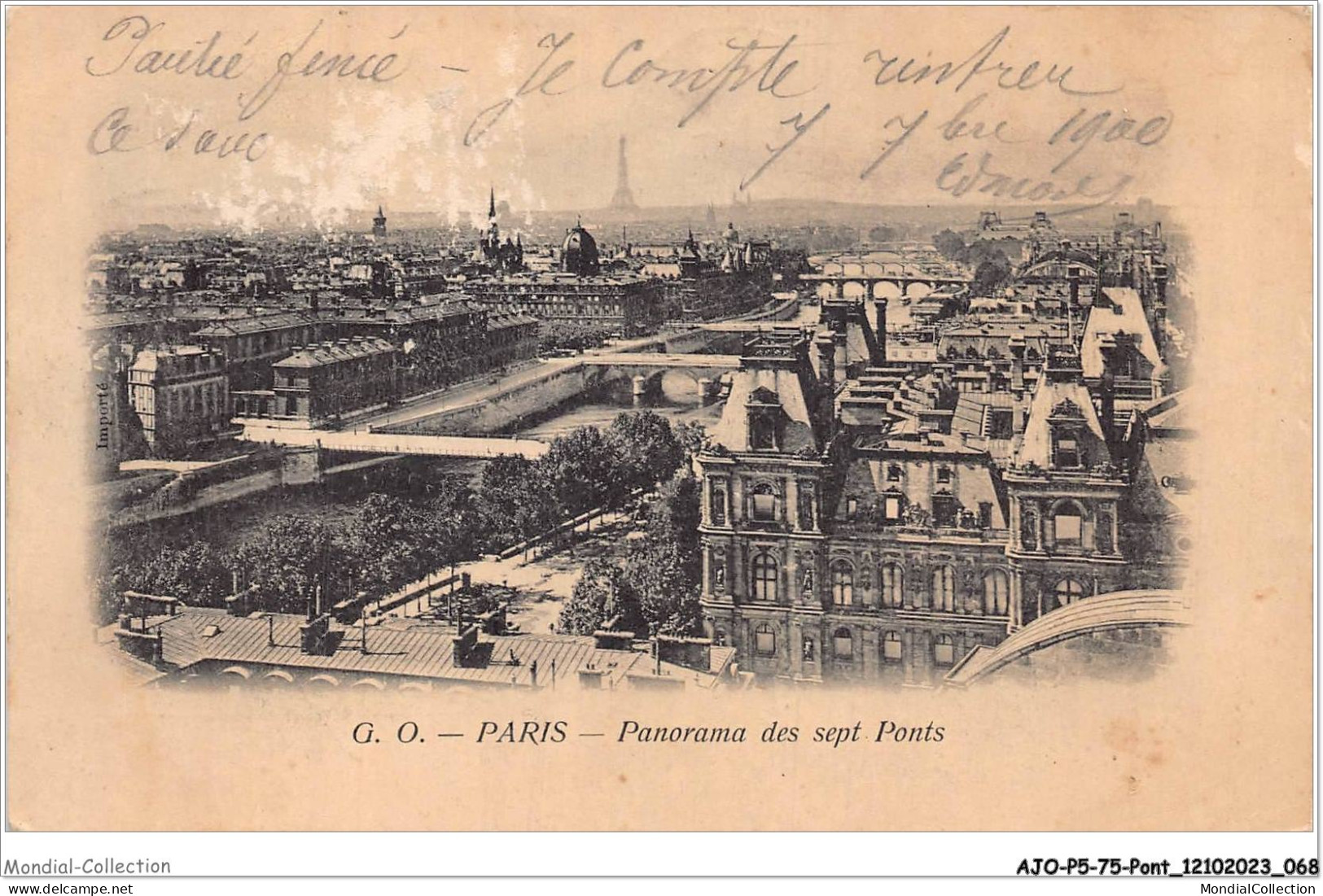 AJOP5-75-0461 - PARIS - PONT - Panorama Des Sept Ponts - Bridges