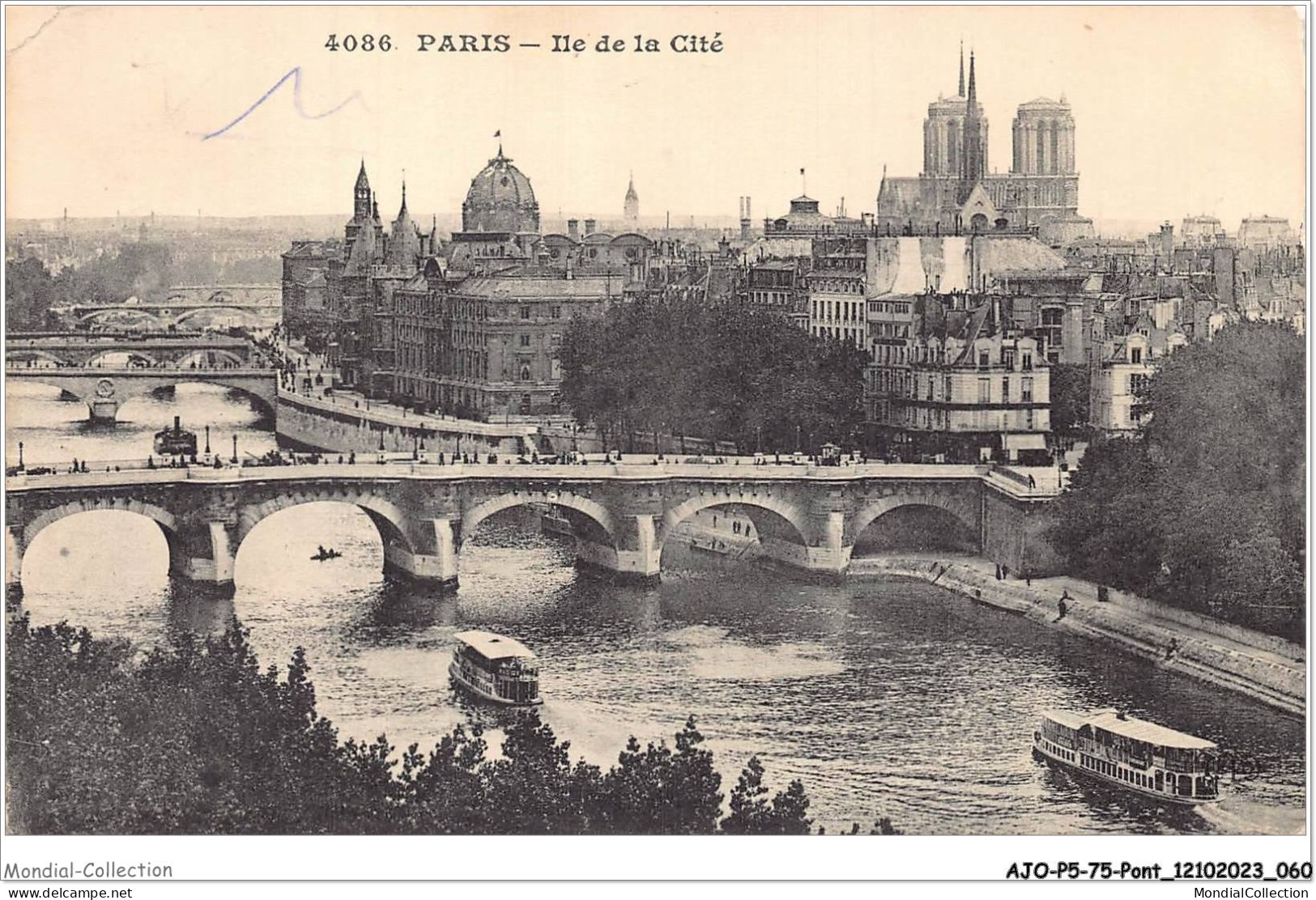 AJOP5-75-0457 - PARIS - PONT - Ile De La Cité - Bridges