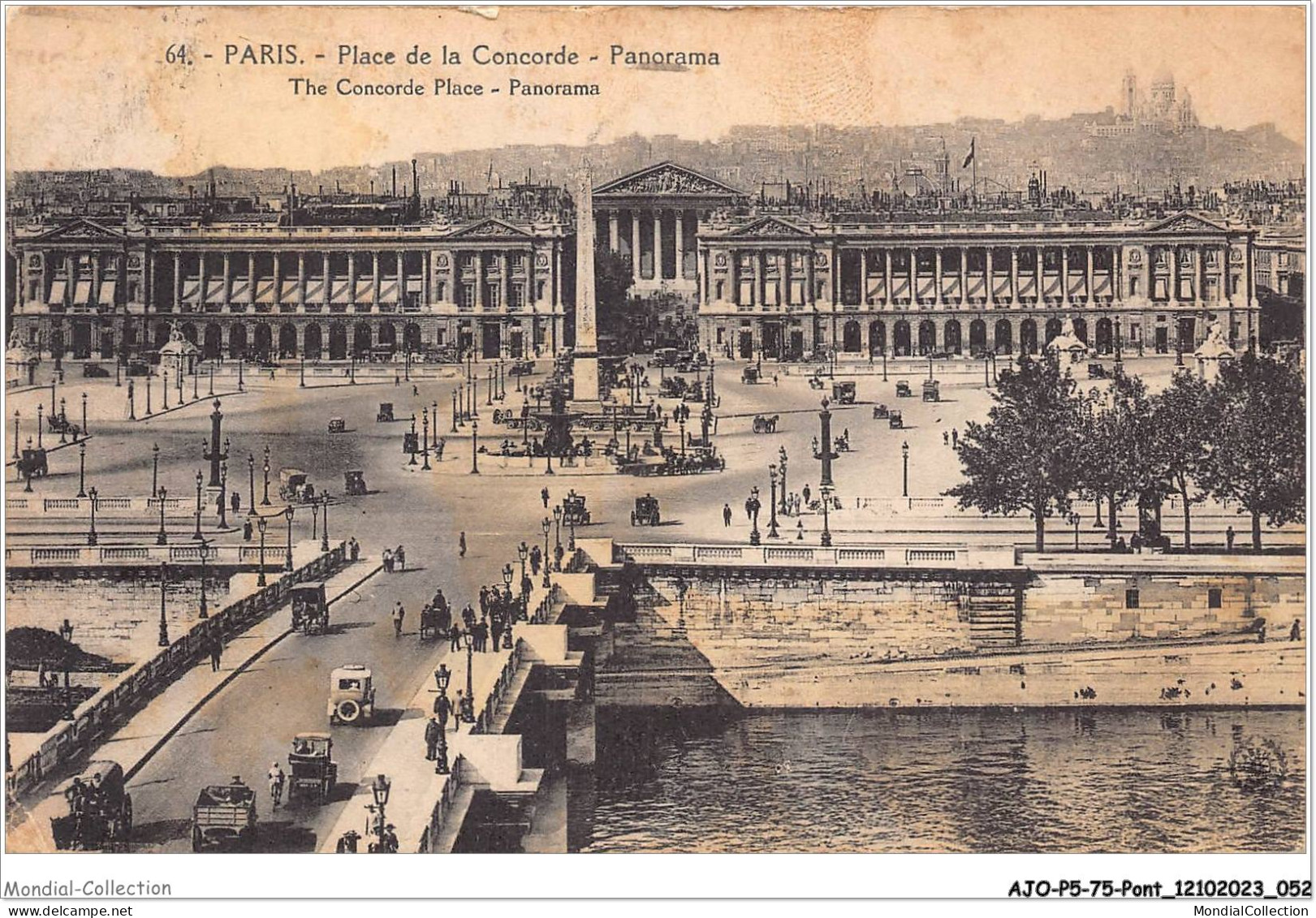 AJOP5-75-0453 - PARIS - PONT - La Place De La Concorde - Panorama - Bridges