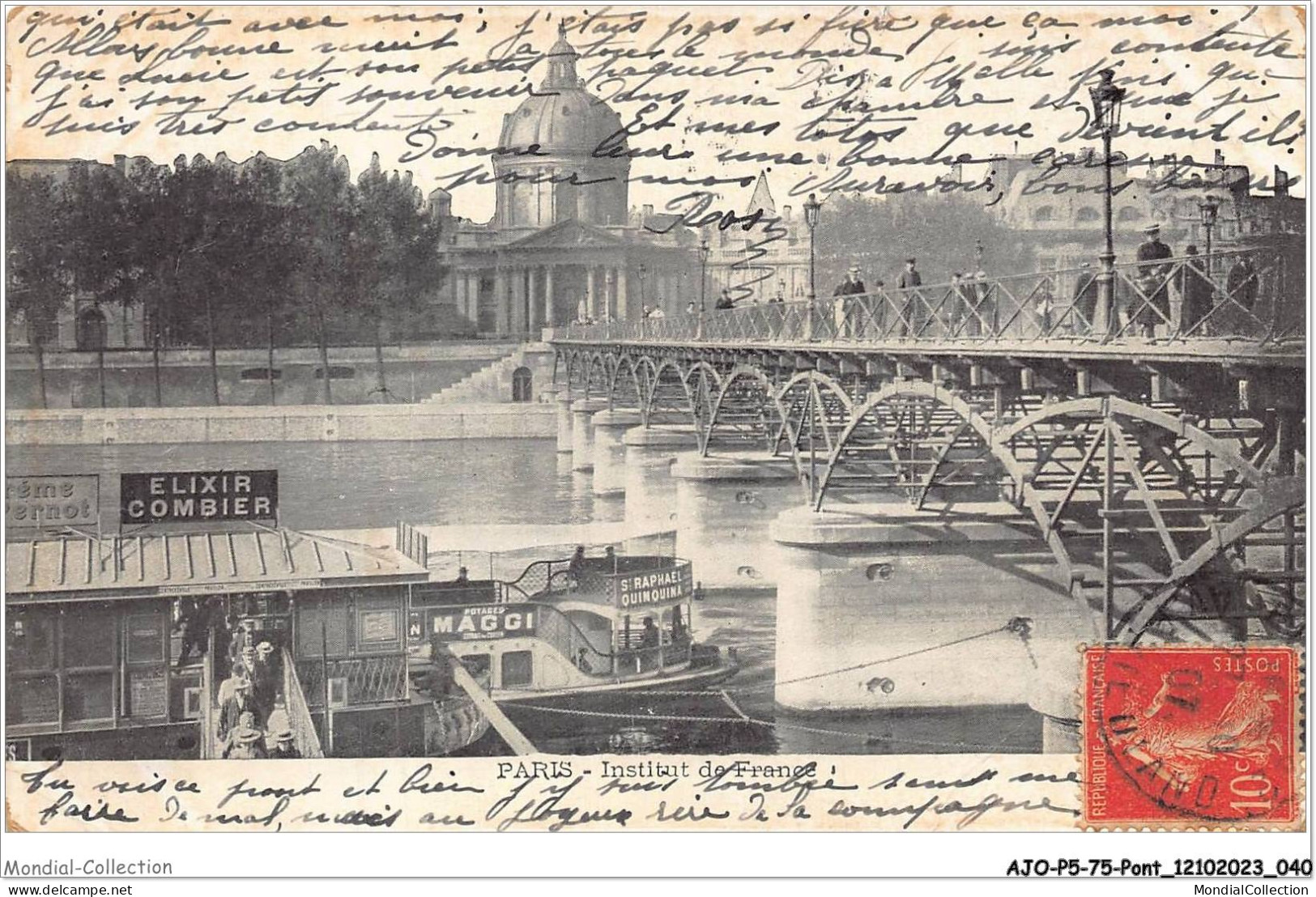 AJOP5-75-0447 - PARIS - PONT - Institue De France - Bruggen