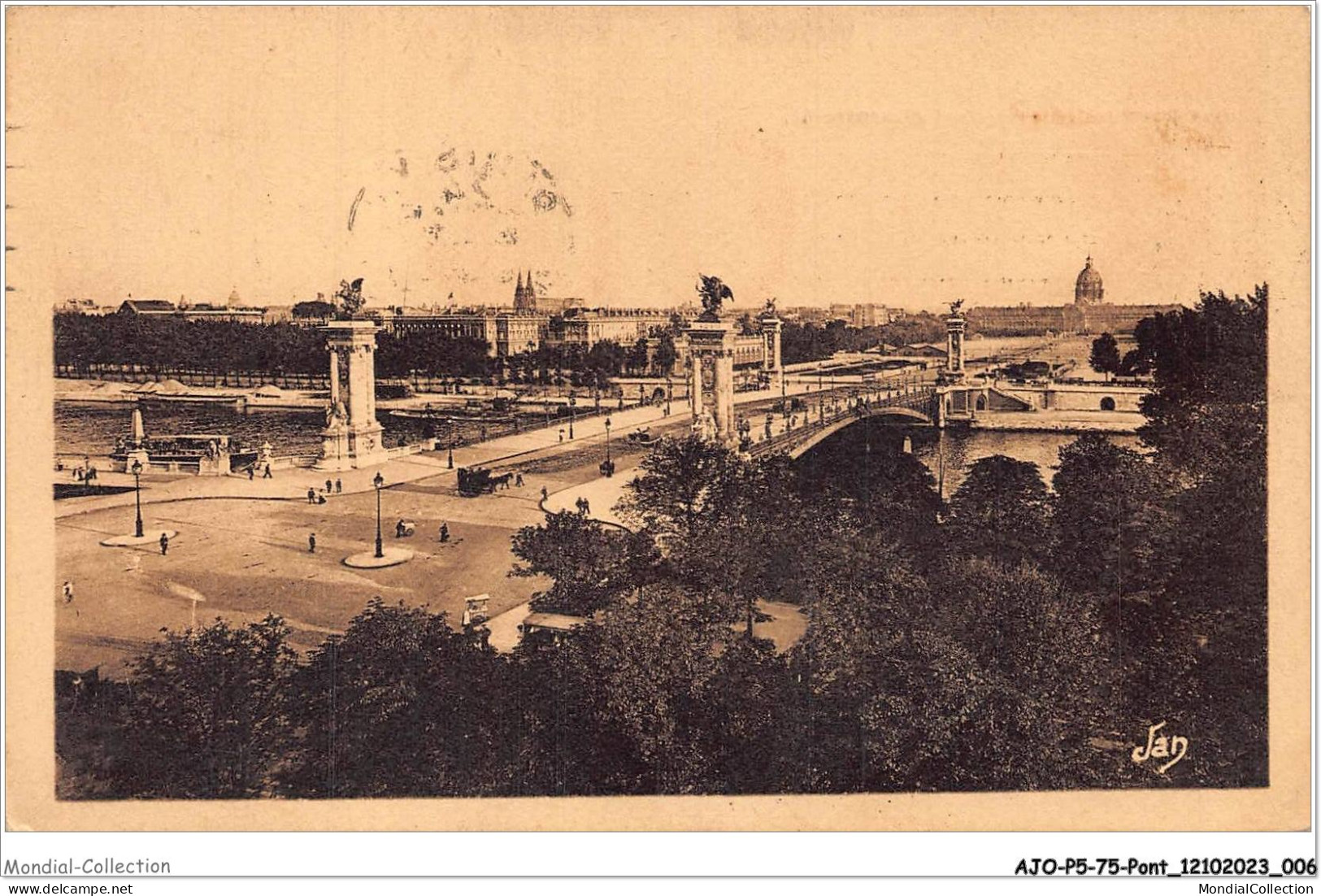 AJOP5-75-0430 - PARIS - PONT - Vue Panoramique Sur Le Pont Alexandre III - Brücken