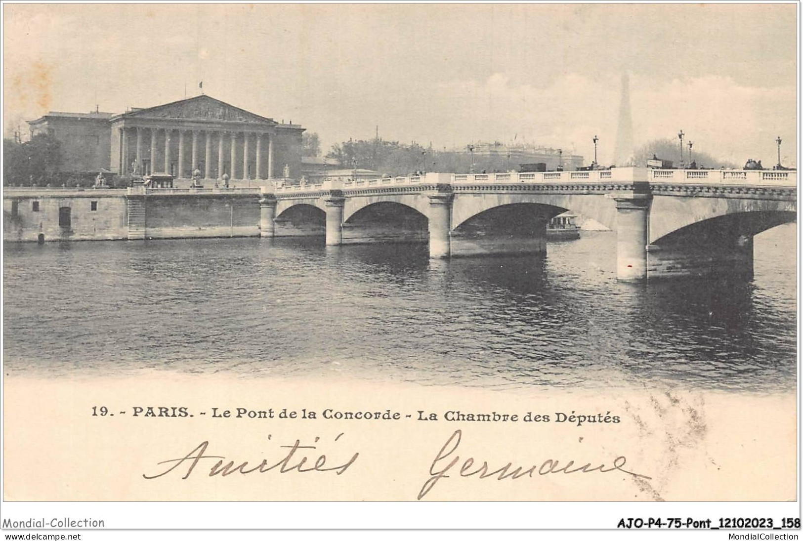 AJOP4-75-0420 - PARIS - PONT - Le Pont De La Concorde - Chambre Des Députés - Bridges