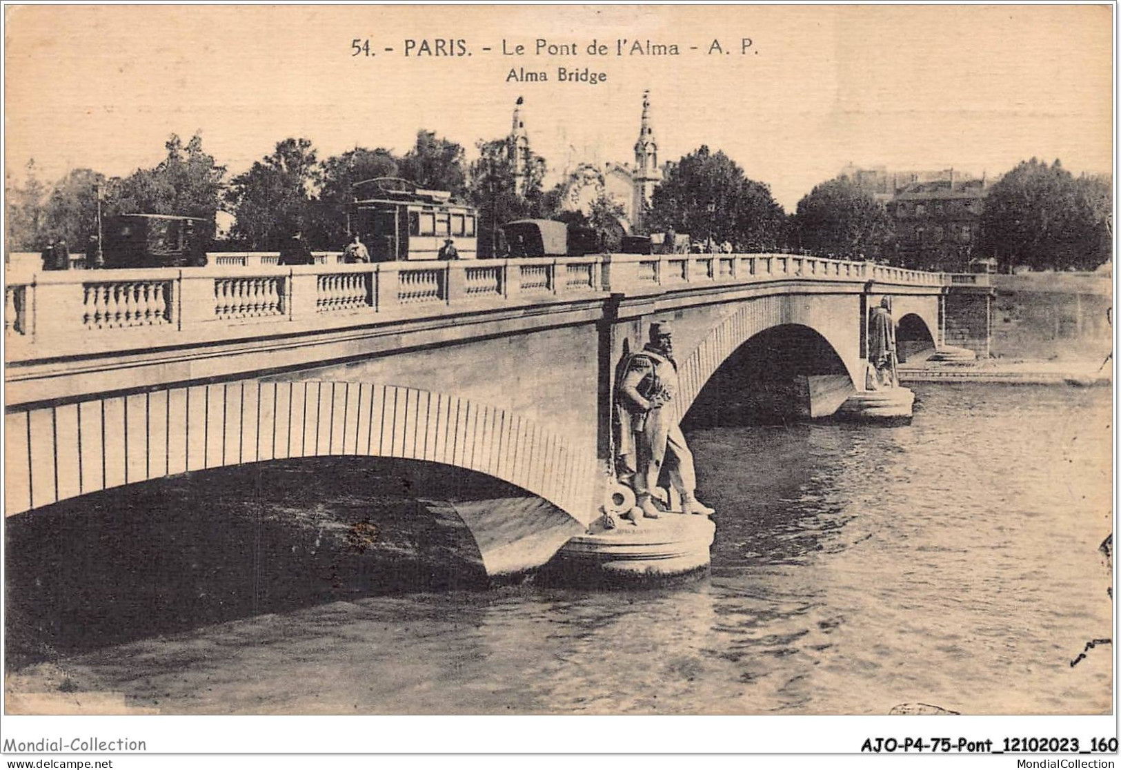 AJOP4-75-0421 - PARIS - PONT - Le Pont De L'alma - Bruggen