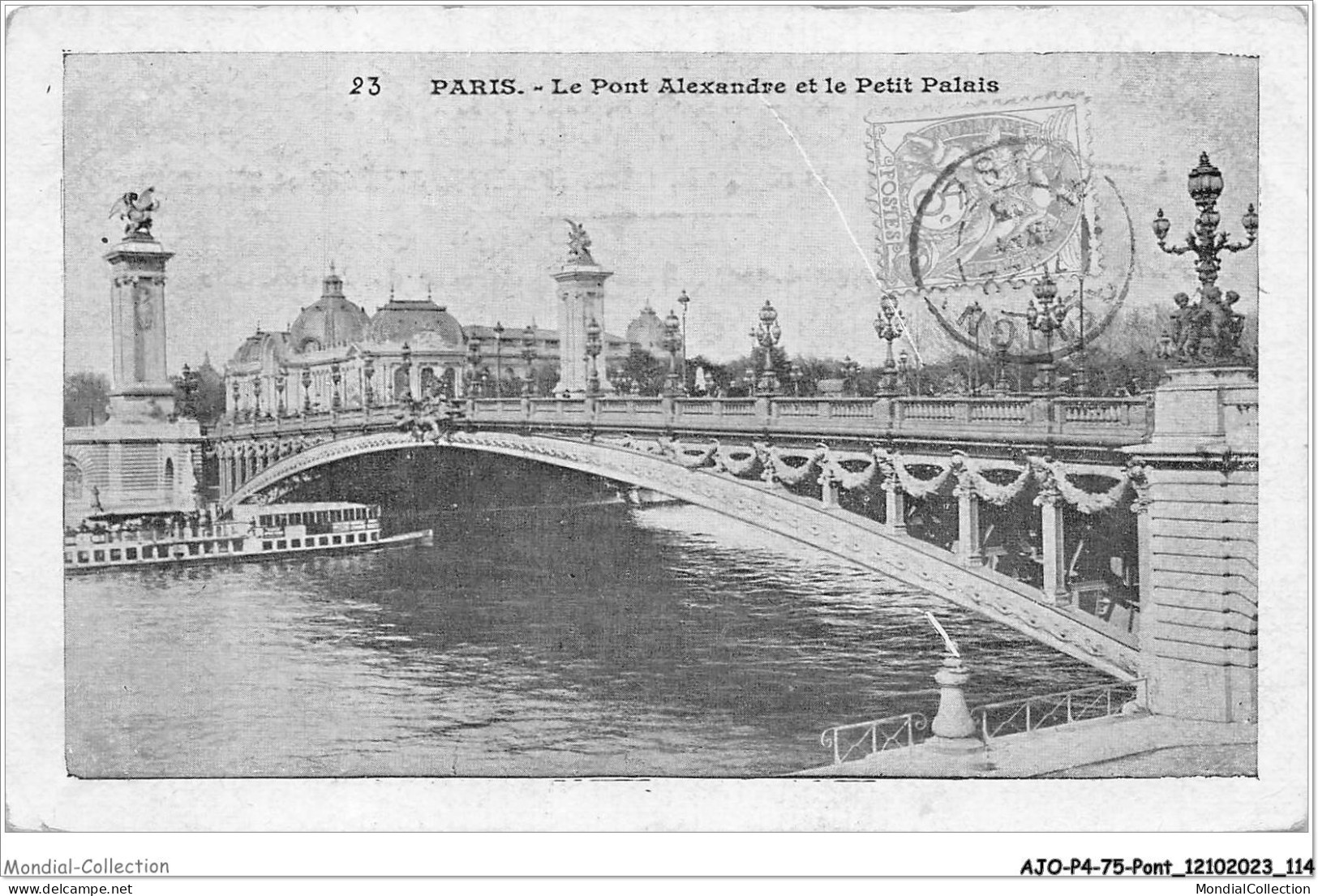 AJOP4-75-0398 - PARIS - PONT - Le Pont Alexandre Et Le Petit Palais - Bruggen
