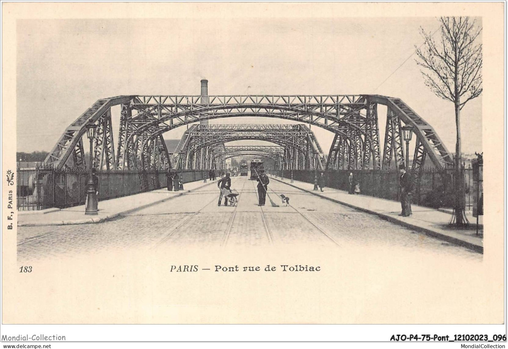 AJOP4-75-0389 - PARIS - PONT - Pont Rue De Tolbiac - Brücken