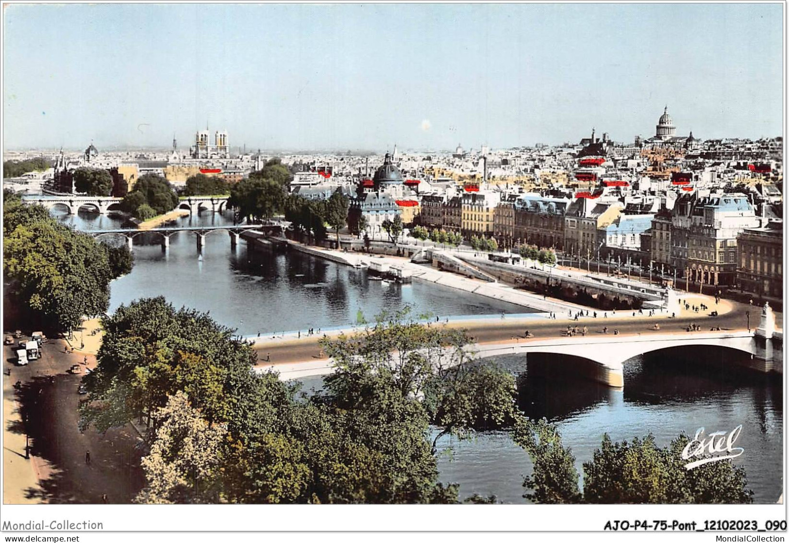 AJOP4-75-0386 - PARIS - PONT - La Seine Et Les Sept Ponts - Bruggen