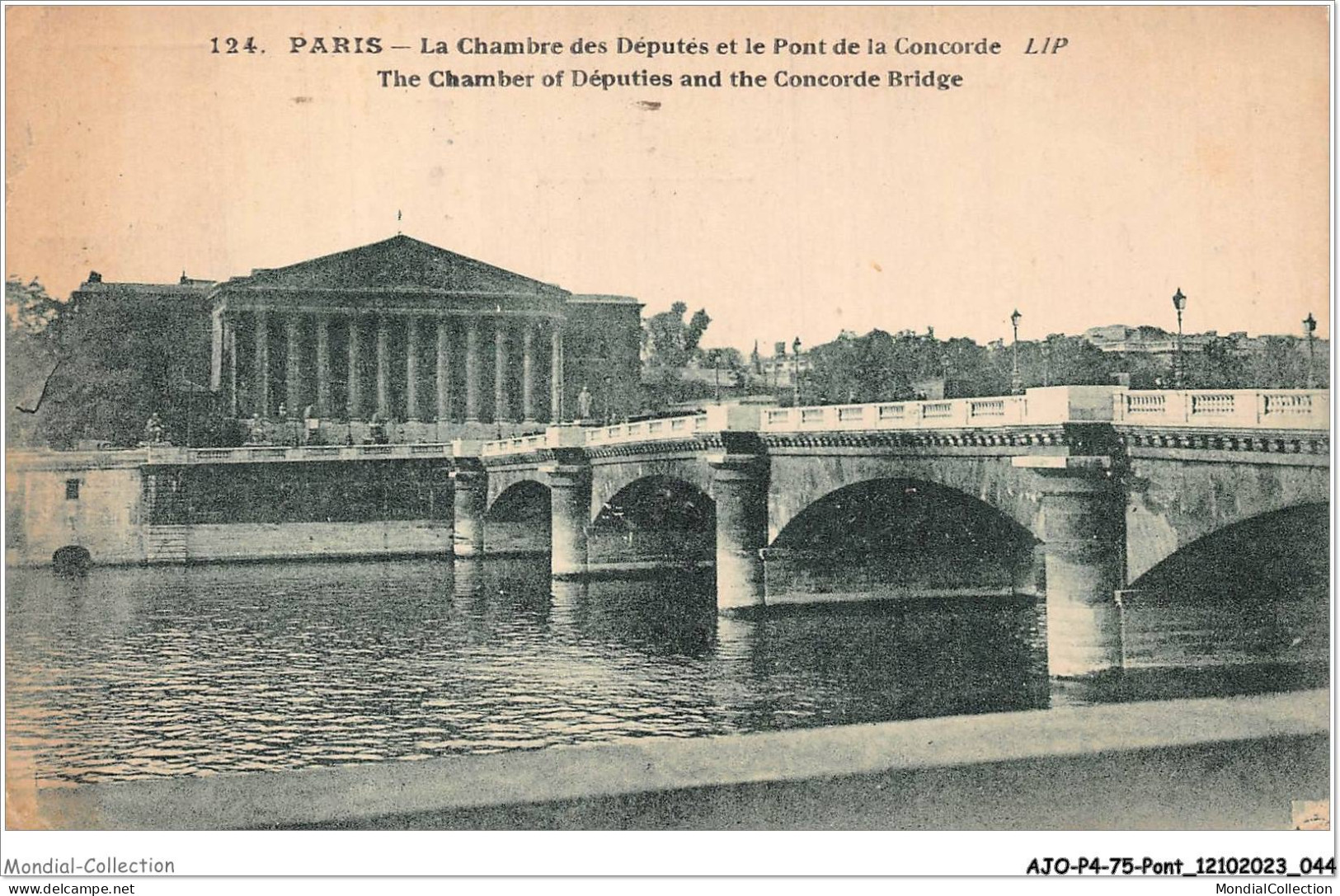 AJOP4-75-0363 - PARIS - PONT - La Chambre Des Députes Et Le Pont De La Concorde - Bridges