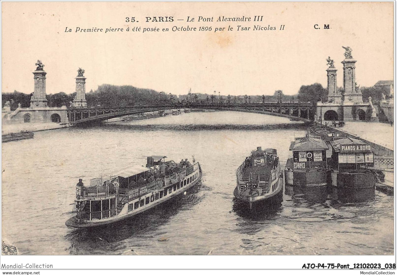 AJOP4-75-0360 - PARIS - PONT - Le Pont Alexandre III - Ponts