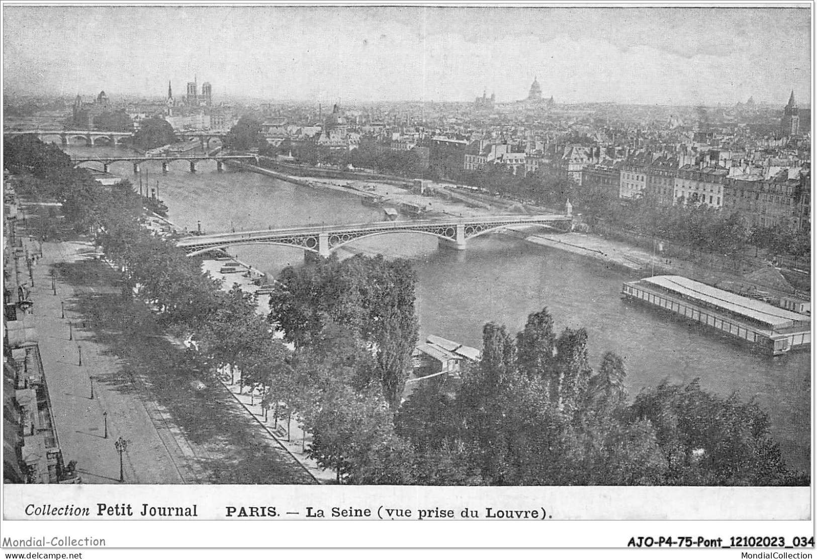 AJOP4-75-0358 - PARIS - PONT - La Seine - Vue Prise Du Louvre - Brücken