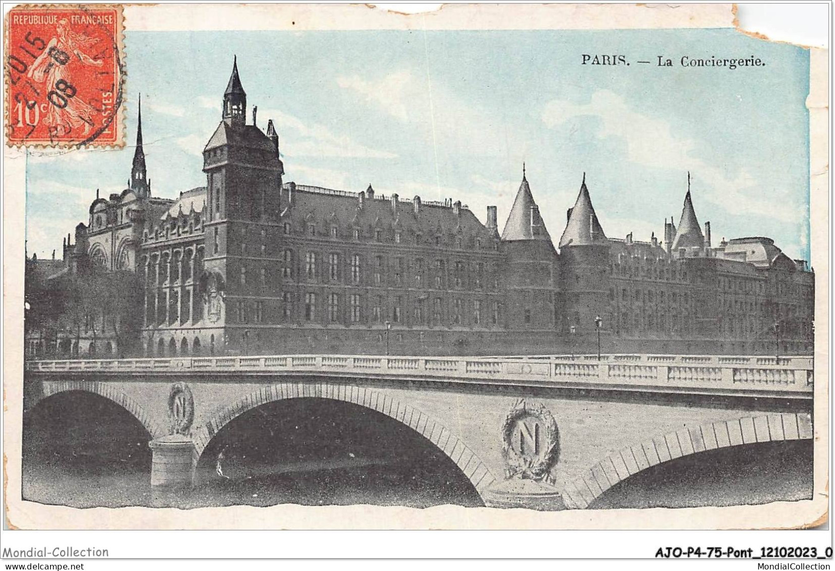 AJOP4-75-0341 - PARIS - PONT - La Conciergerie - Bruggen