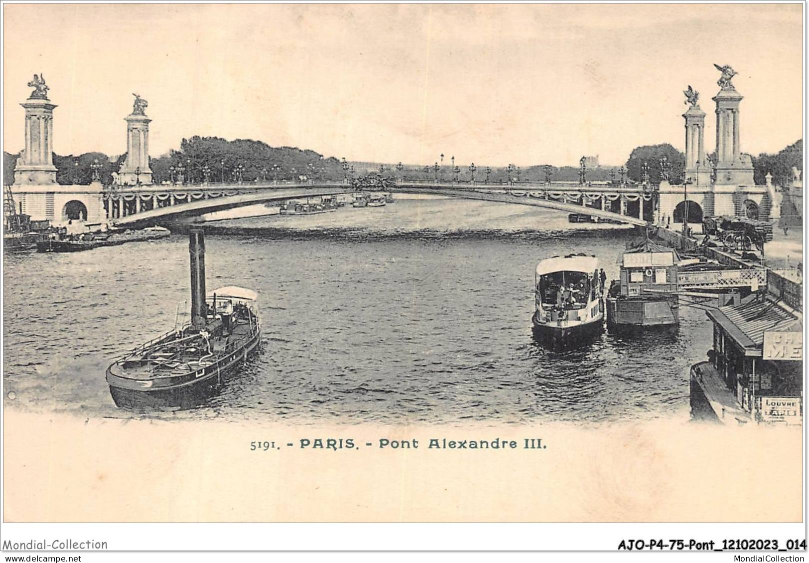 AJOP4-75-0348 - PARIS - PONT - Pont Alexandre III - Bridges