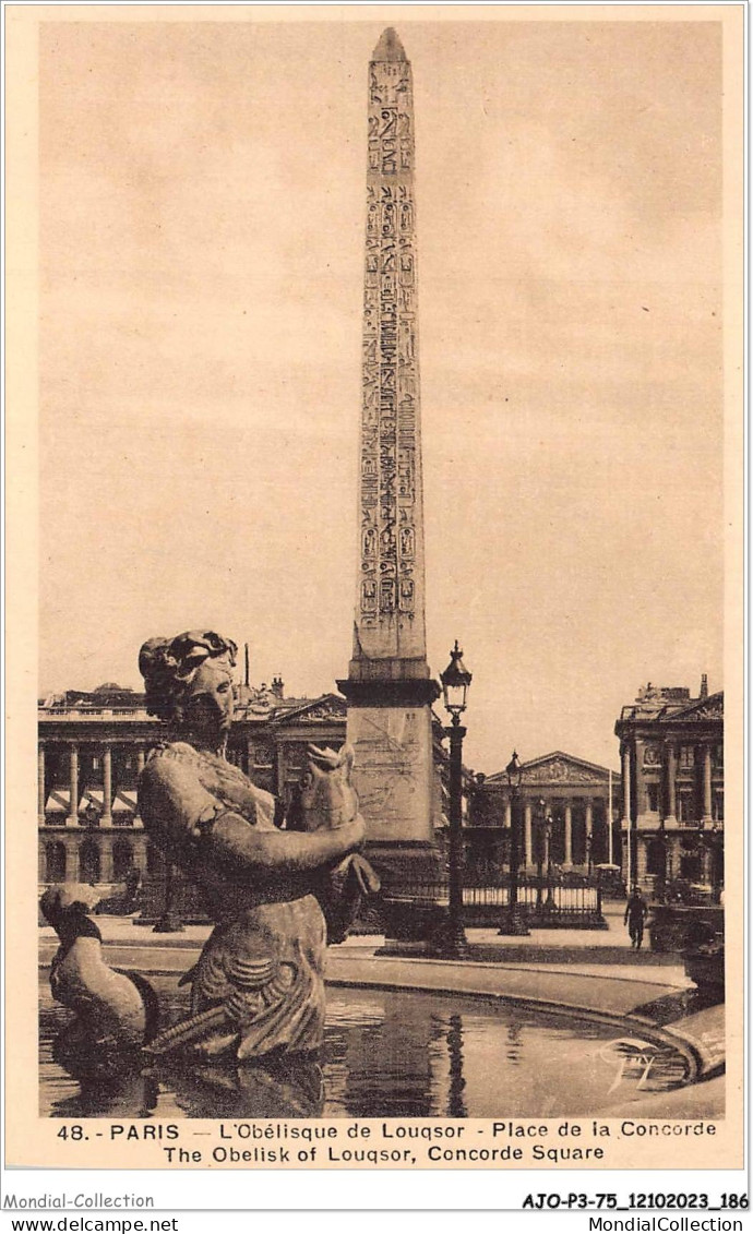 AJOP3-75-0334 - PARIS - L'obelisque De Louqsor - Place De La Concorde - Plätze