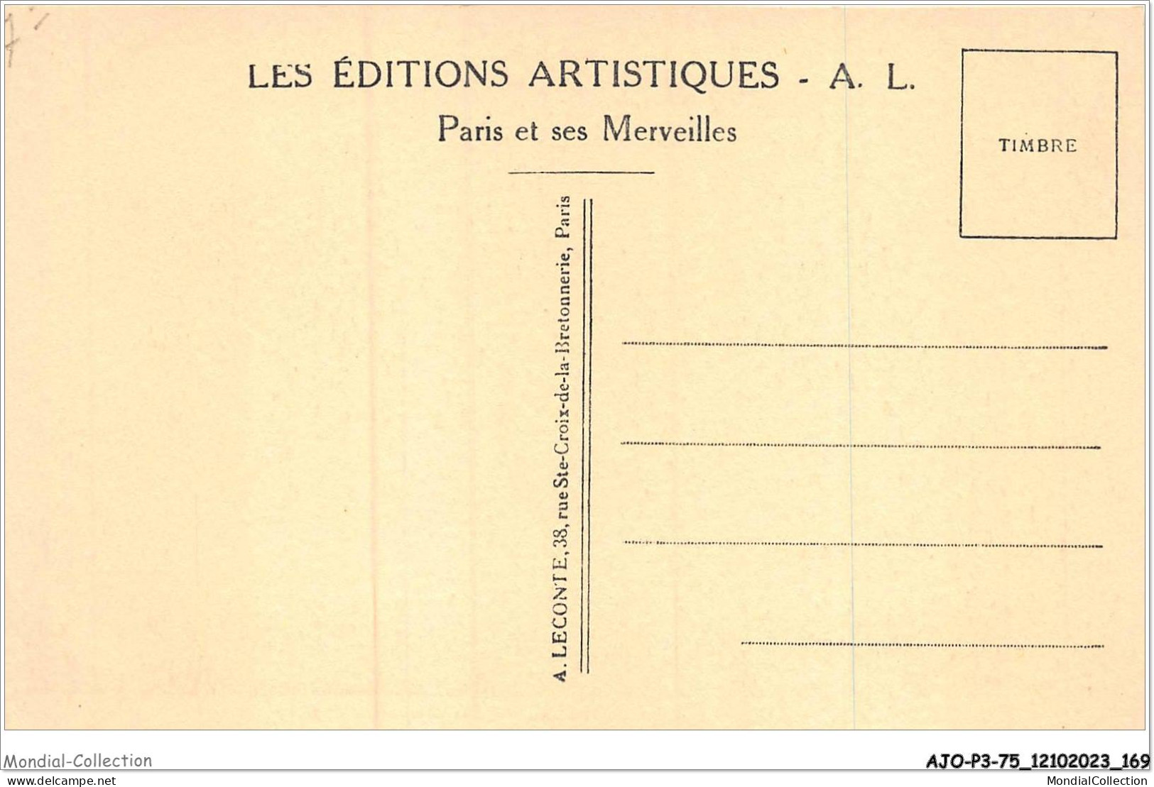 AJOP3-75-0325 - PARIS - Chambre Des Députés - Andere Monumenten, Gebouwen