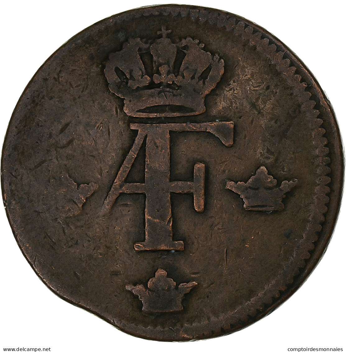Suède, Adolf Frederick, Ore, 1758, Bronze, TB+, KM:460 - Sweden
