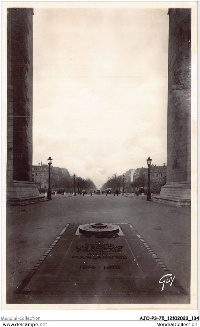 AJOP3-75-0308 - PARIS - Tombeau Du Soldat Inconnu - Arc De Triomphe