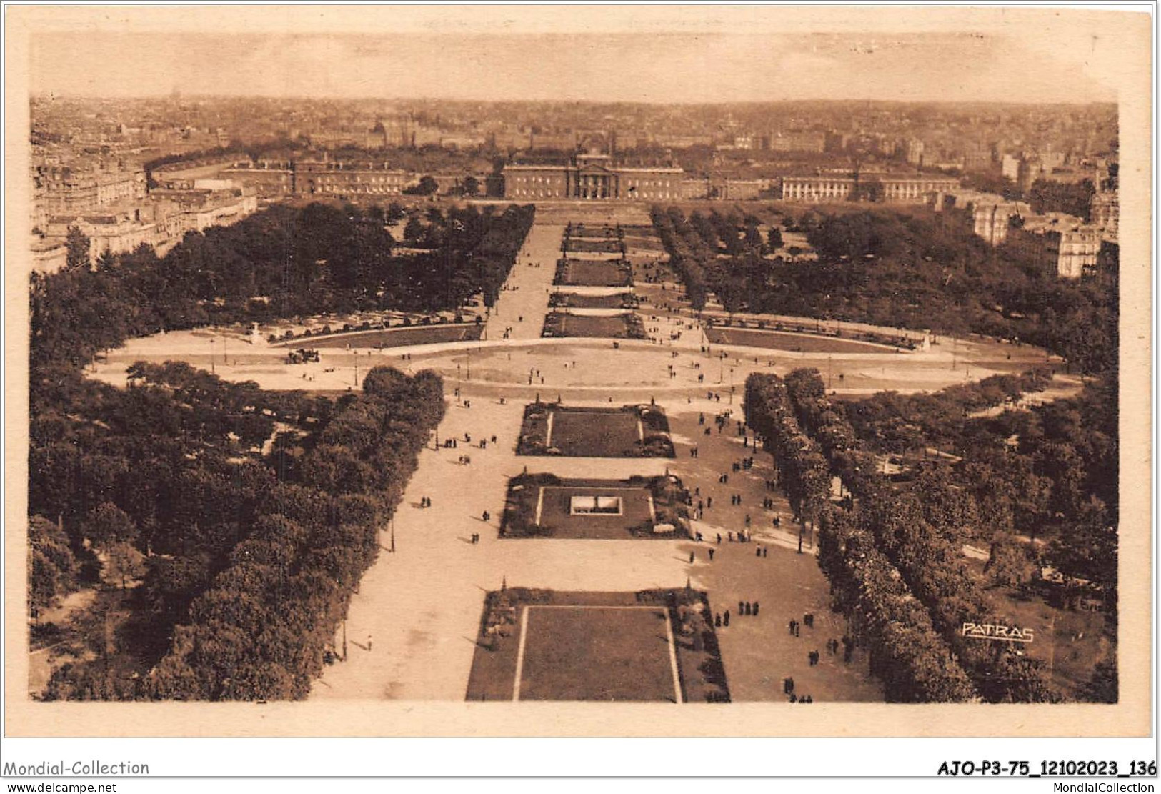 AJOP3-75-0309 - PARIS - Jardin Du Champs De Mars - école Militaire - Multi-vues, Vues Panoramiques
