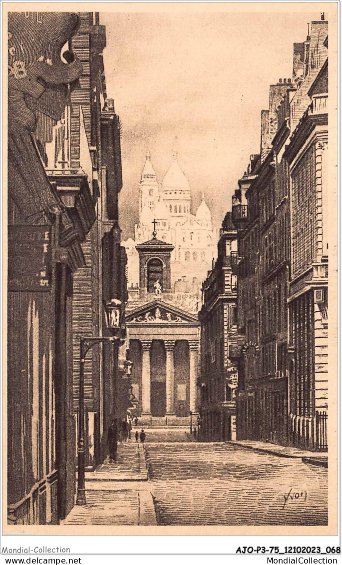 AJOP3-75-0275 - PARIS - Le Sacré-coeur Vue De La Rue Laffitte - Sacré-Coeur