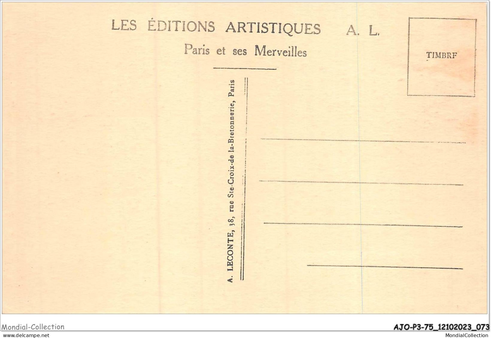 AJOP3-75-0277 - PARIS - Tombeau De Napoléon - Autres & Non Classés