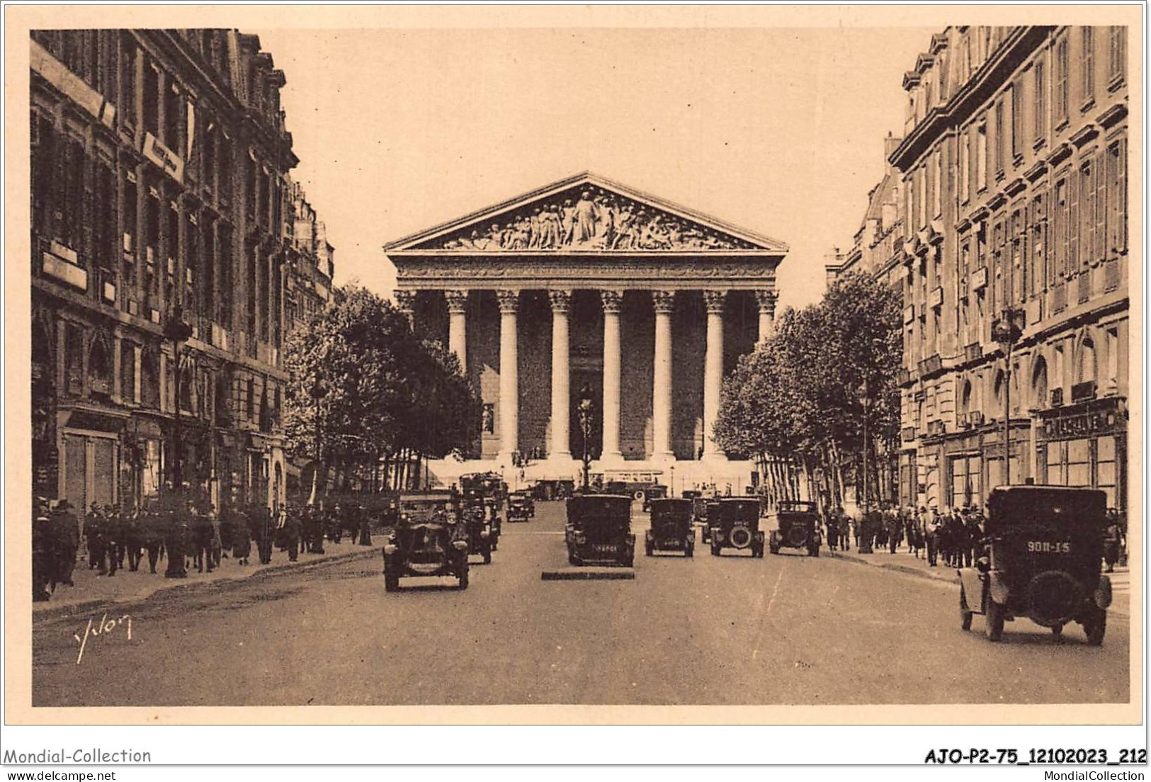 AJOP2-75-0230 - PARIS - La Madeleine Et La Rue Royale - Places, Squares