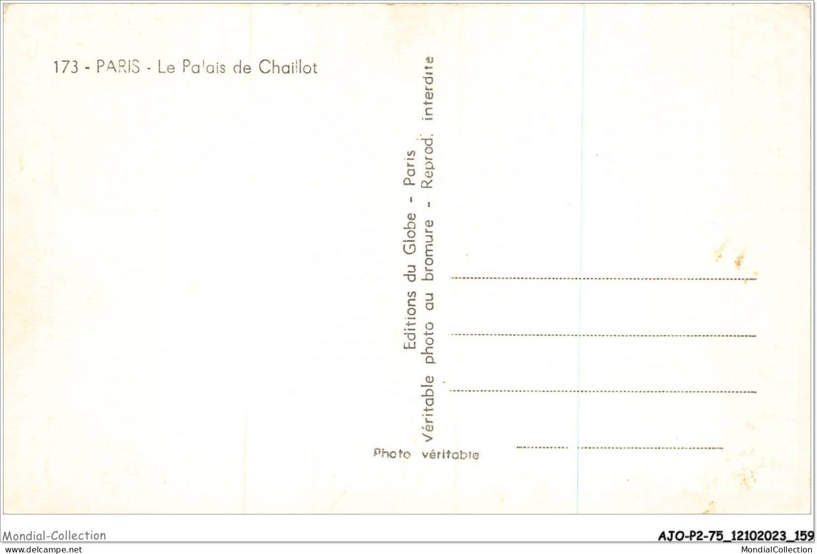 AJOP2-75-0203 - PARIS - Le Palais De Chaillot - Sonstige Sehenswürdigkeiten