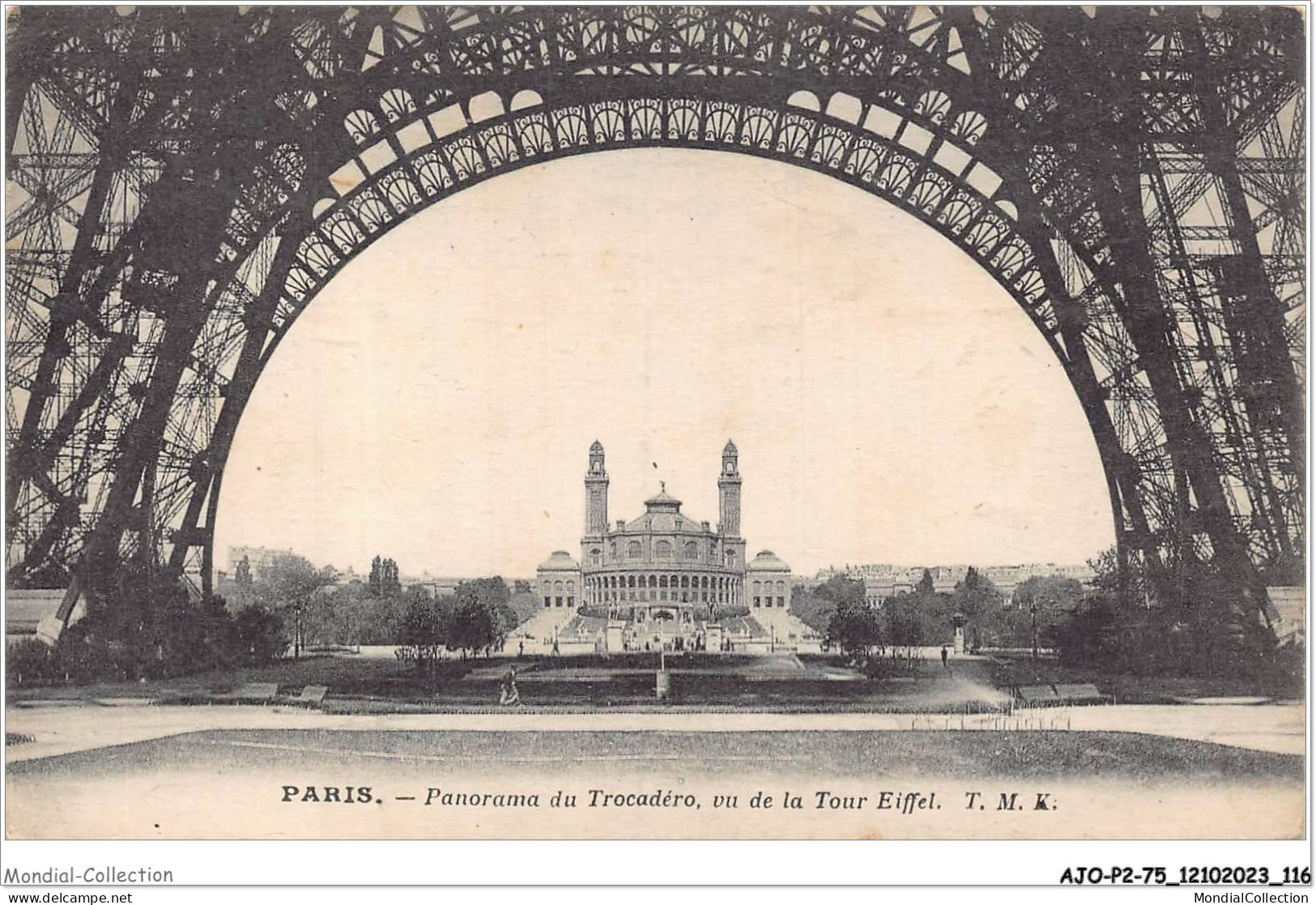 AJOP2-75-0182 - PARIS - Panorama Du Trocadéro Vue De La Tour Eiffel - Sonstige Sehenswürdigkeiten